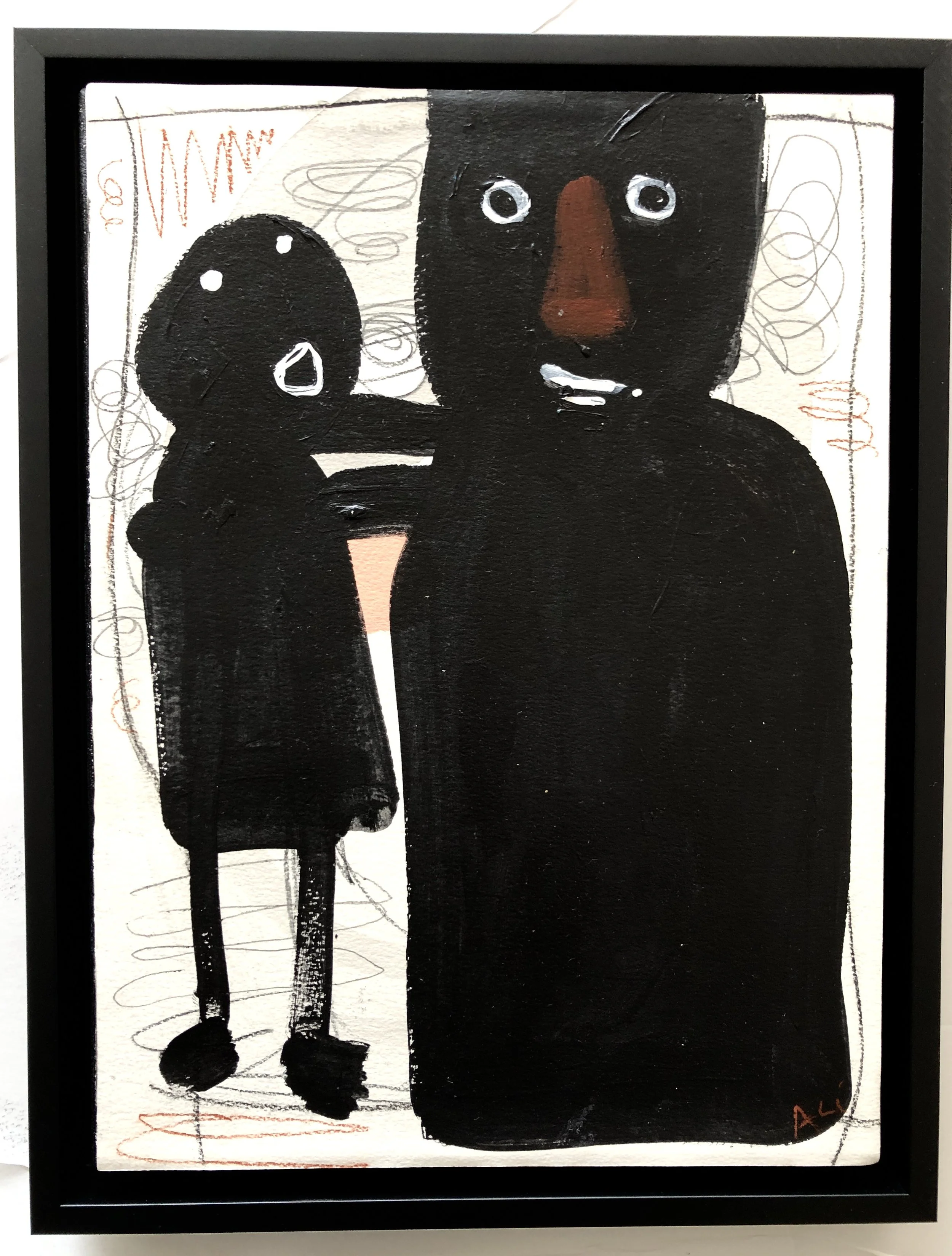  2.  $800   13 1/2 “ x 17 1/2 “  34 x 44.5 cm   Beautifully mounted and framed       