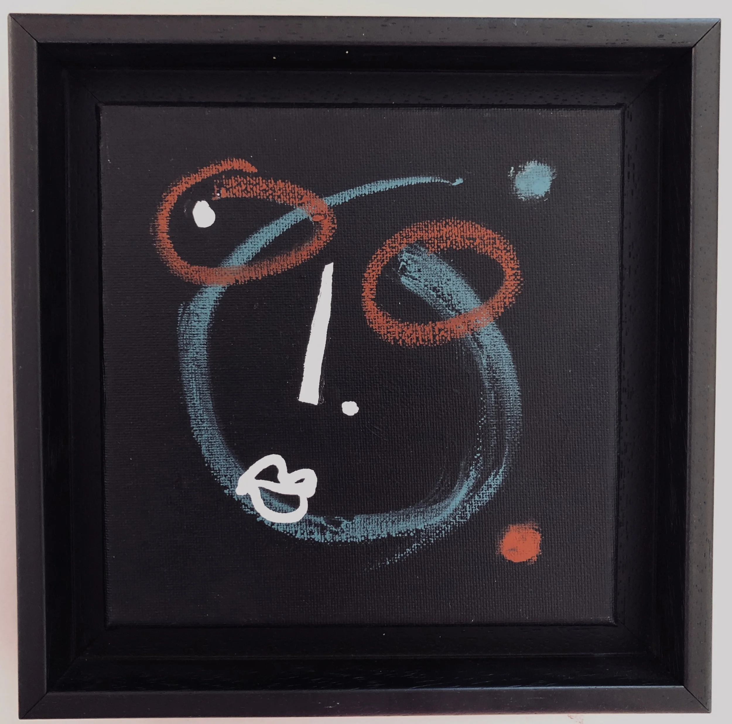  20.  $200 Oil and acrylic on canvas 6”x 6”   (Framed finished size  7 3/4” x 7 3/4”  20 x 20cm)   