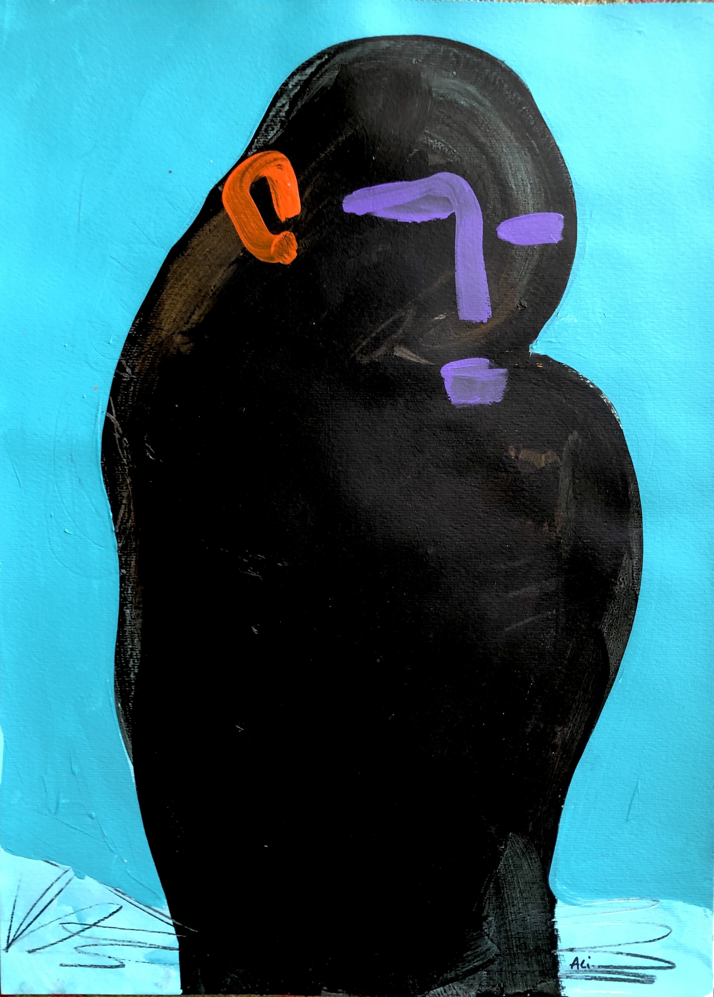 34. Acrylic on paper 16"x20"