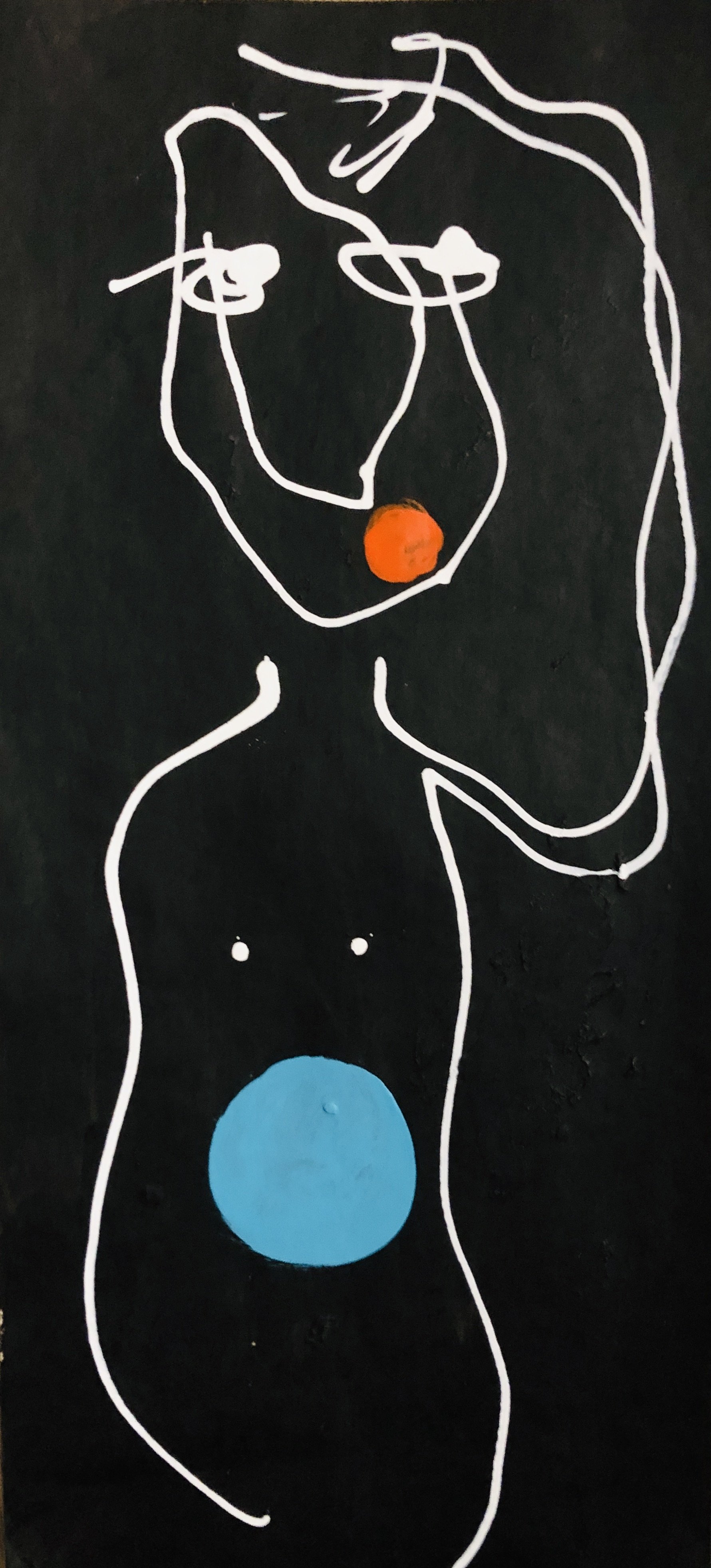 5. Acrylic on paper 10 x 37 cm ( 4” x 14 1/2”)