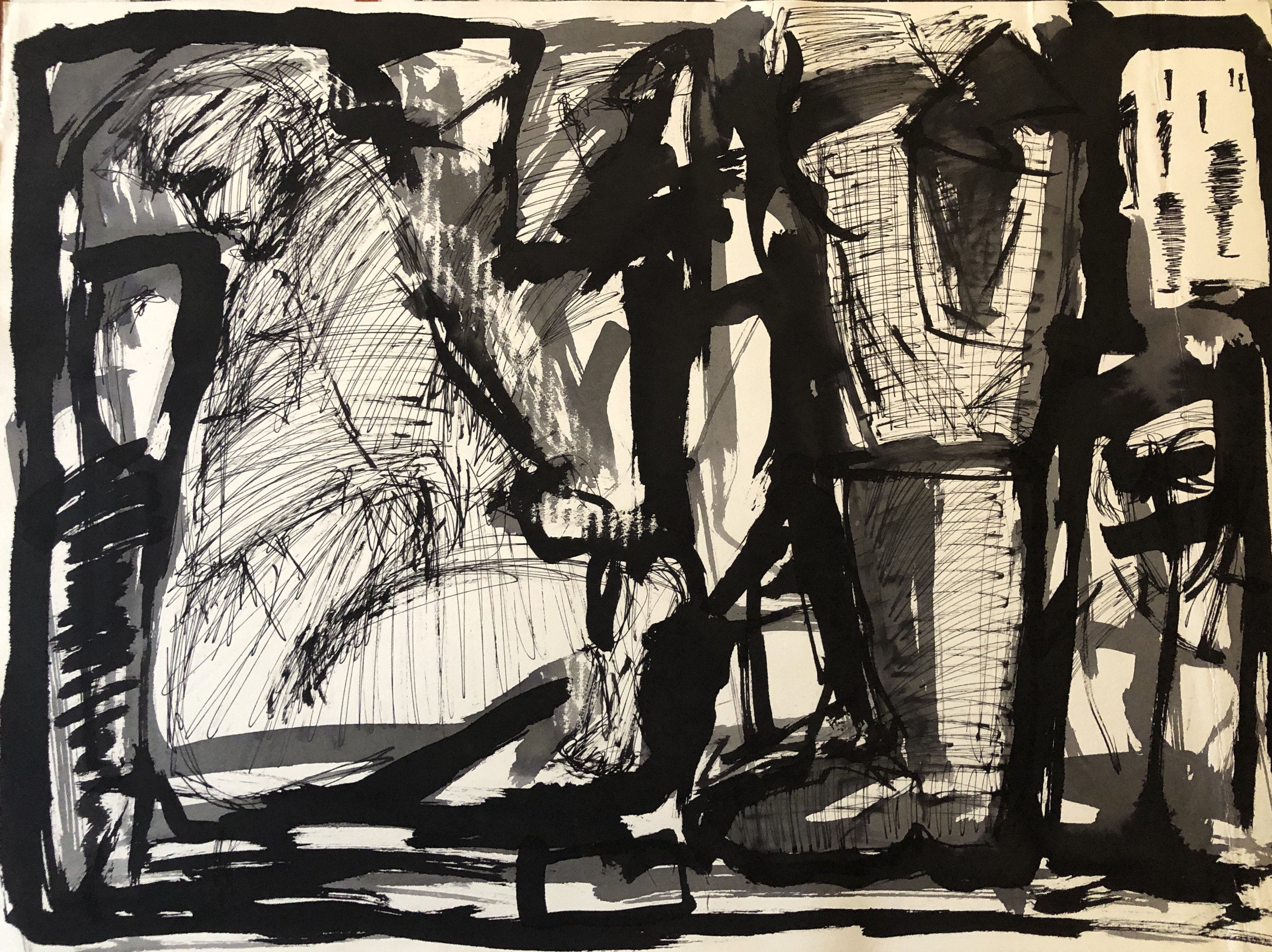 41. Berlin 1984 - ink on paper 56x76cm (22"x30")
