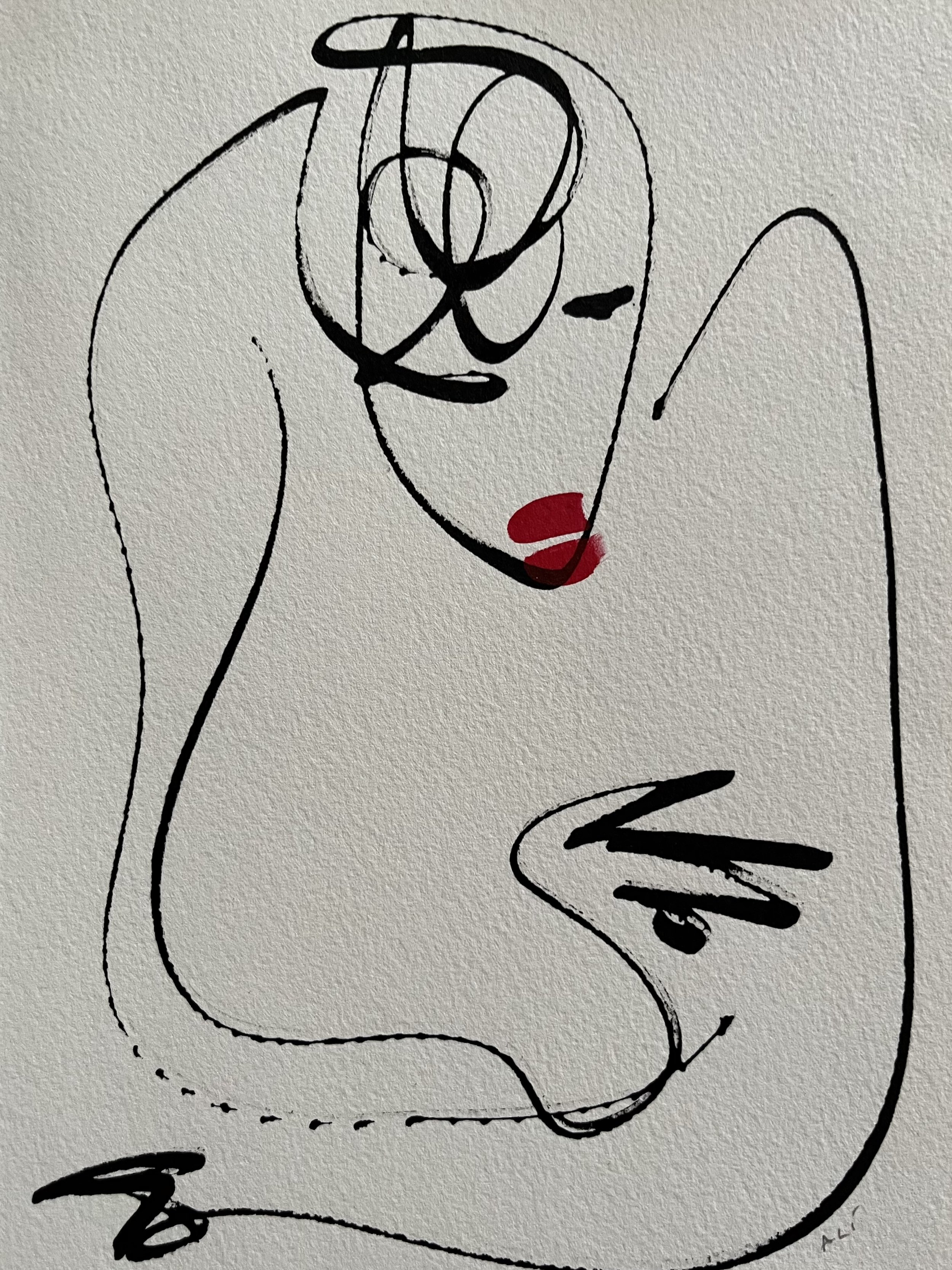 8. SOLD Chinese ink and acrylic on paper 8"x 11 3/4" / 21x30cm