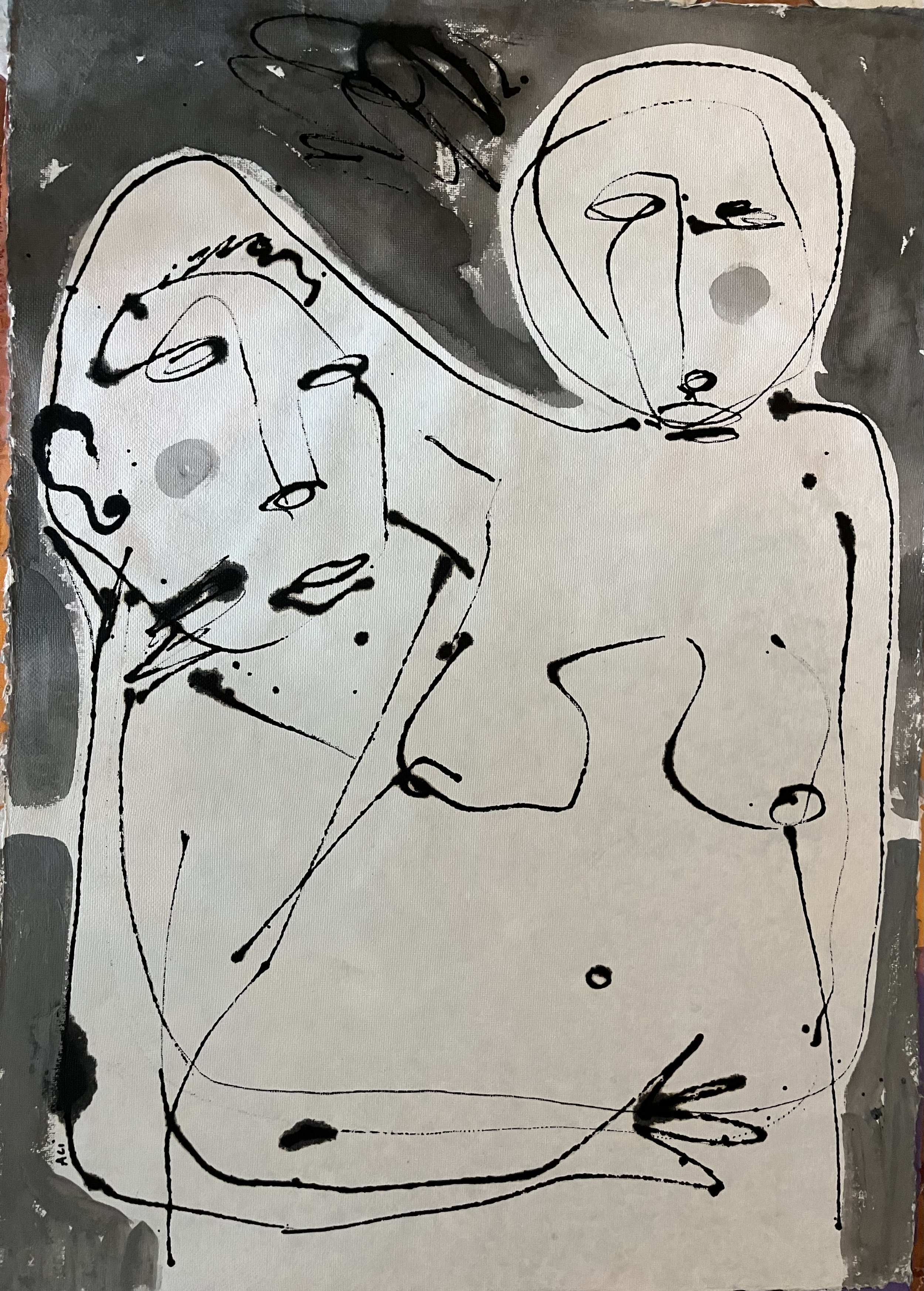 47. Ink and wash on paper 22"x30" / 56x76cm