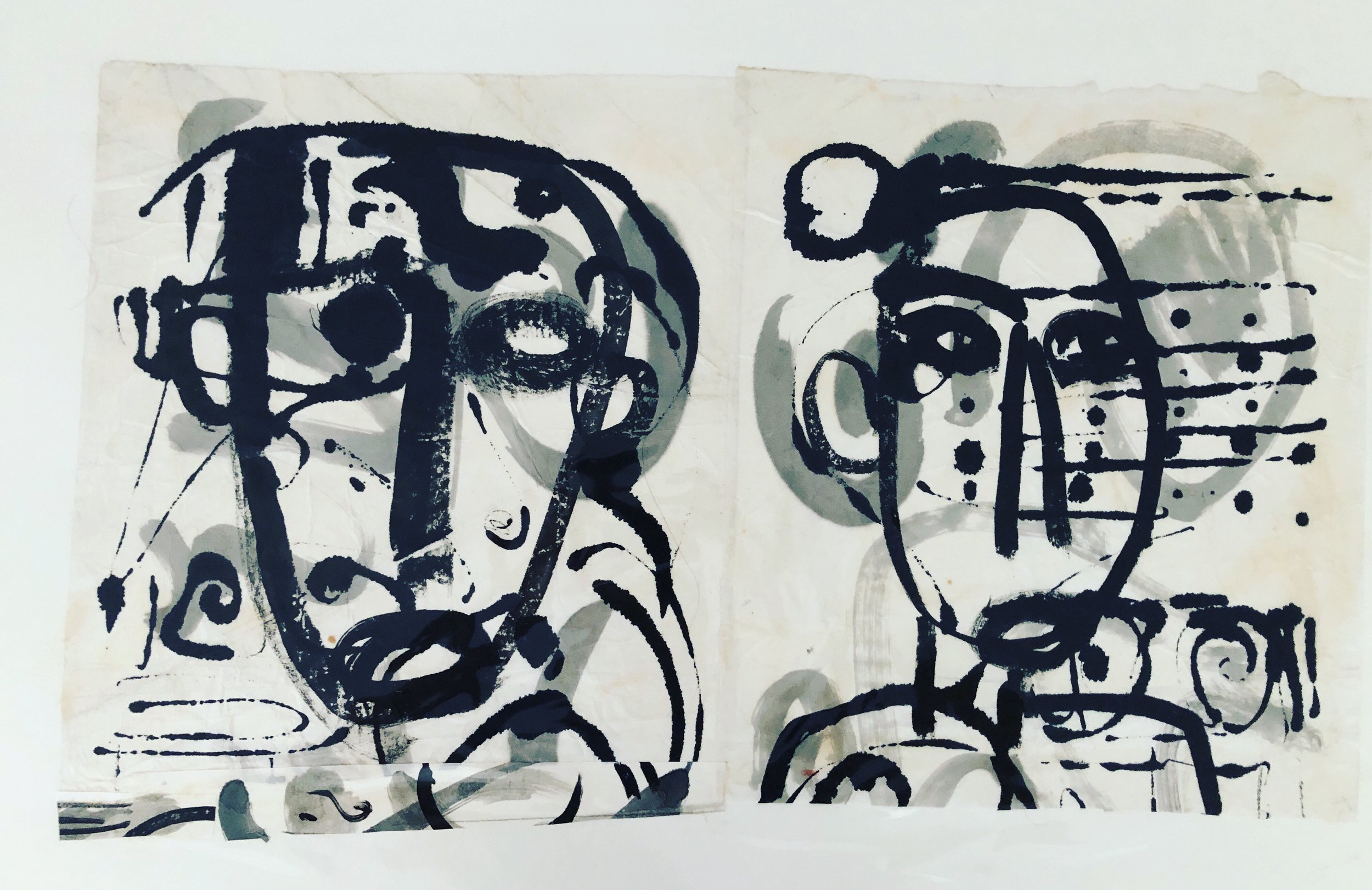 45. Chinese ink on rice paper