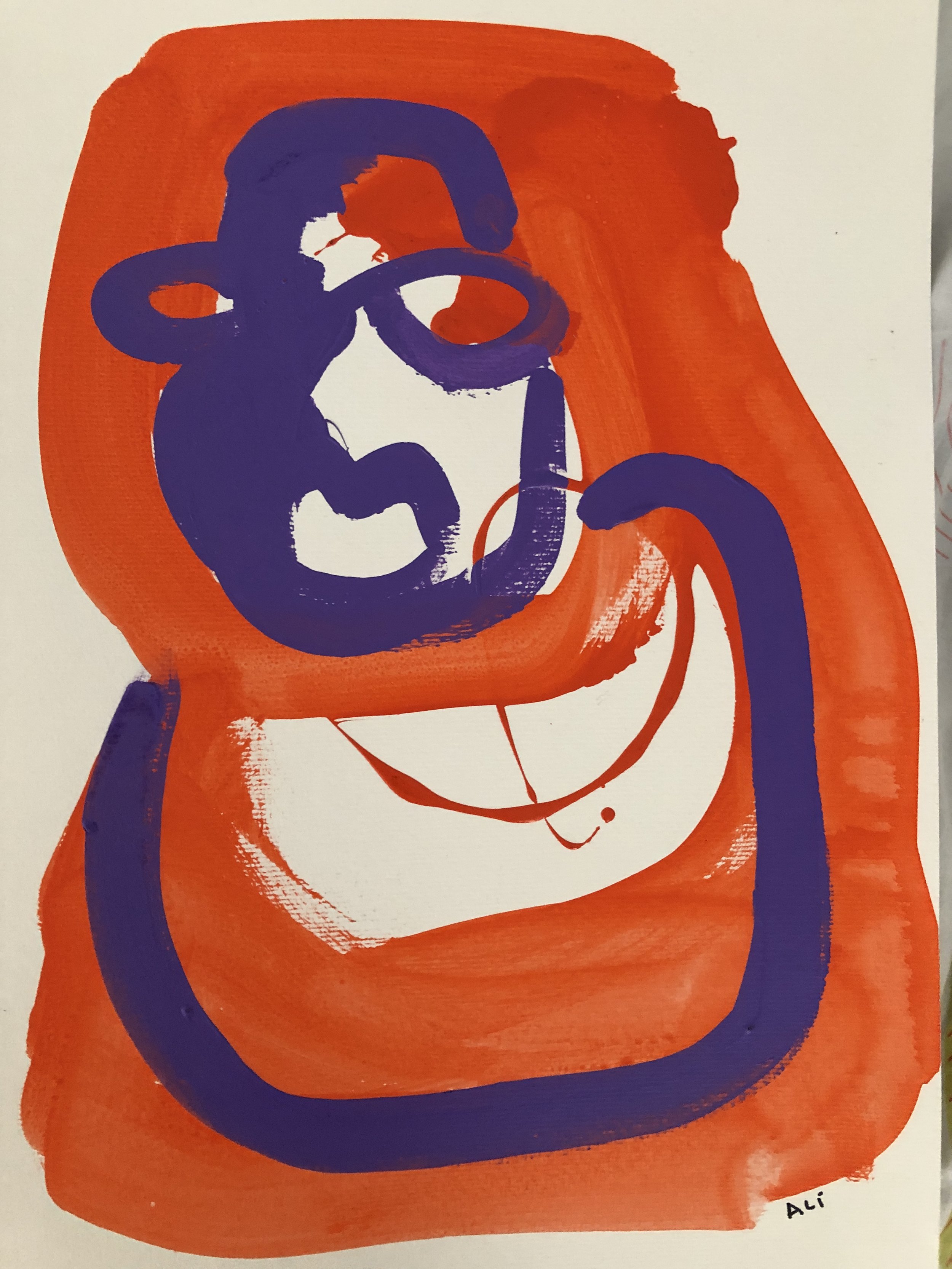 36. Acrylic on paper 30x40cm (12”x16")