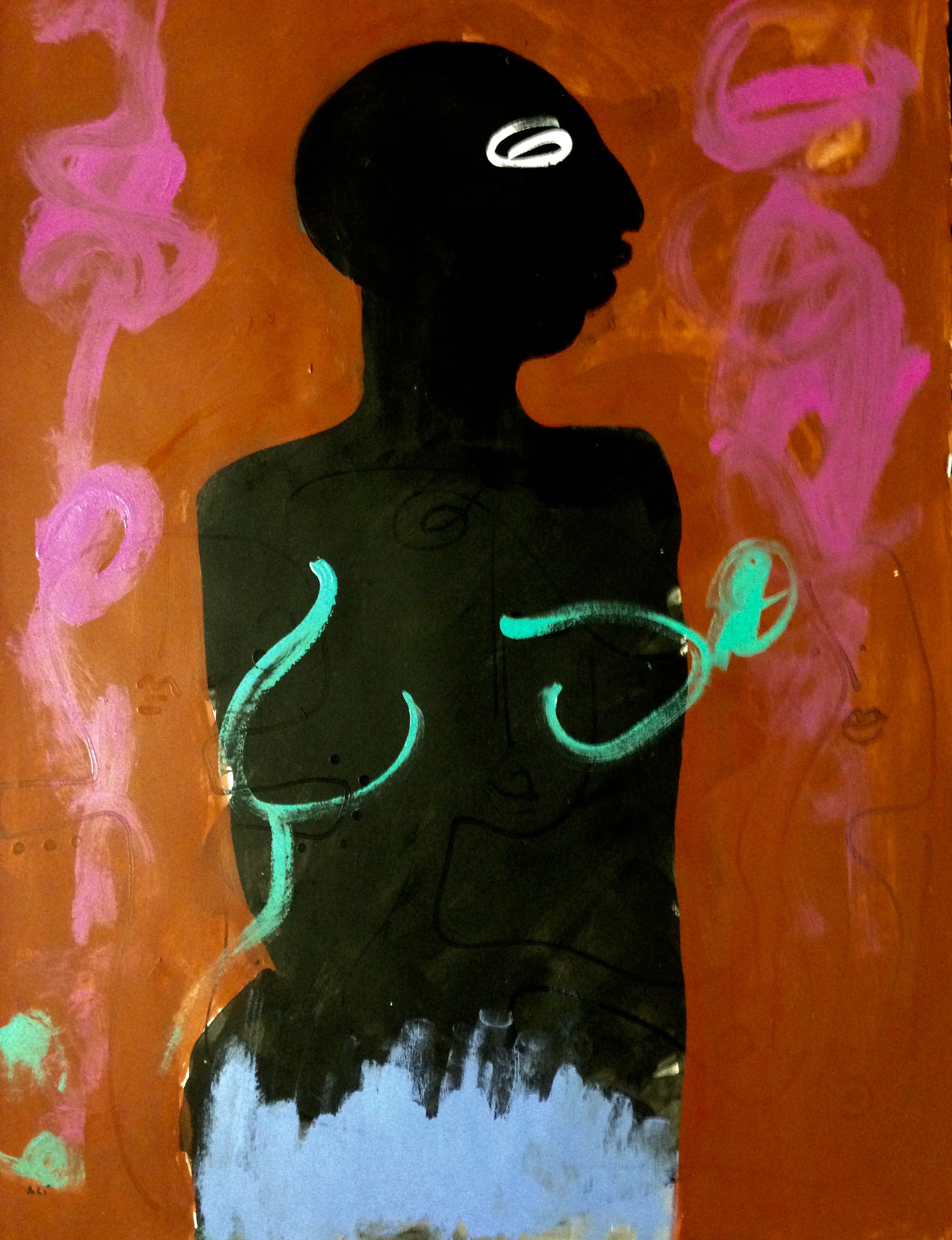 40. Acrylic on paper 22"x30" / 56x76cm