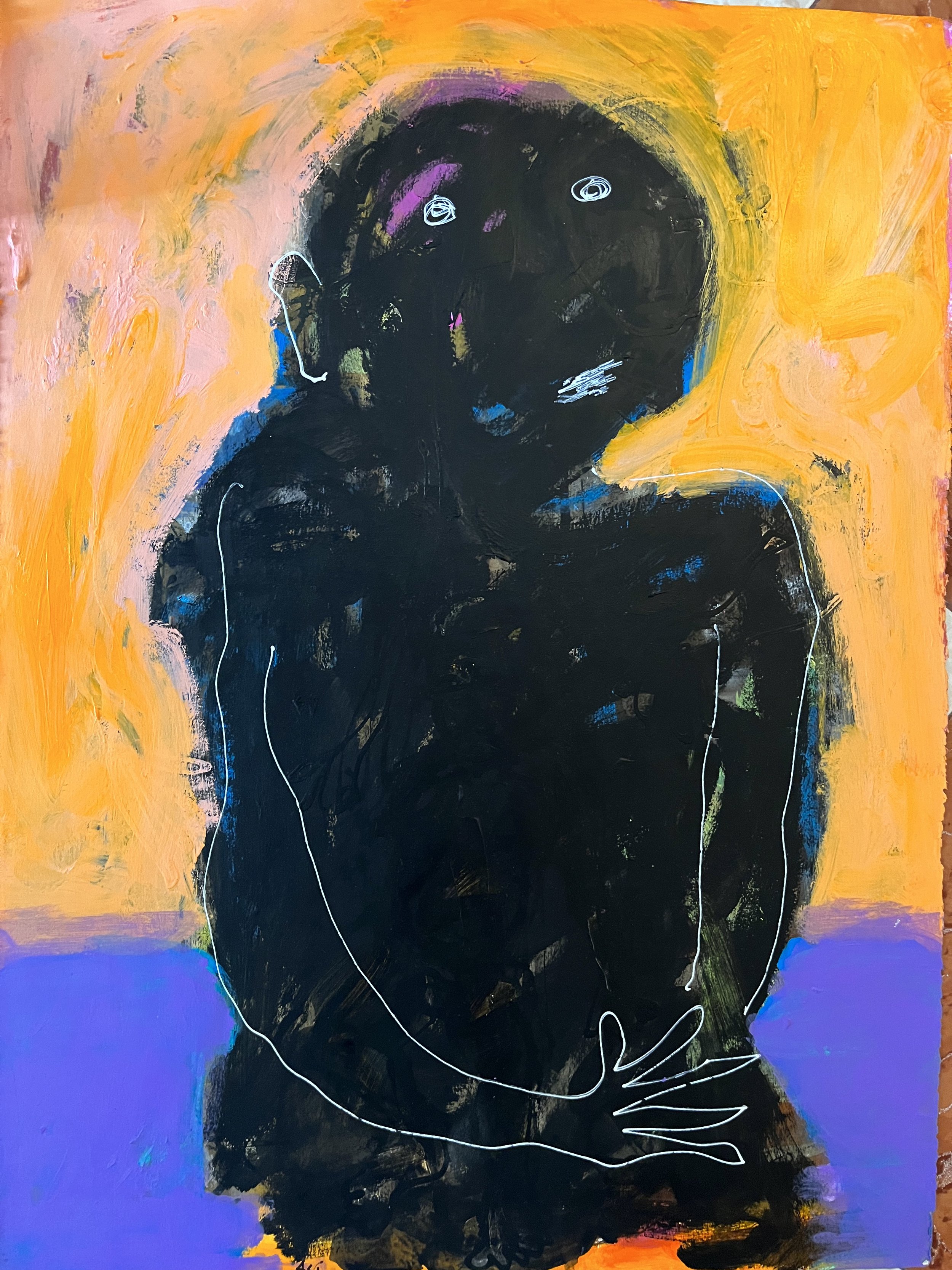 41. Acrylic on paper 22"x30" / 56x76cm