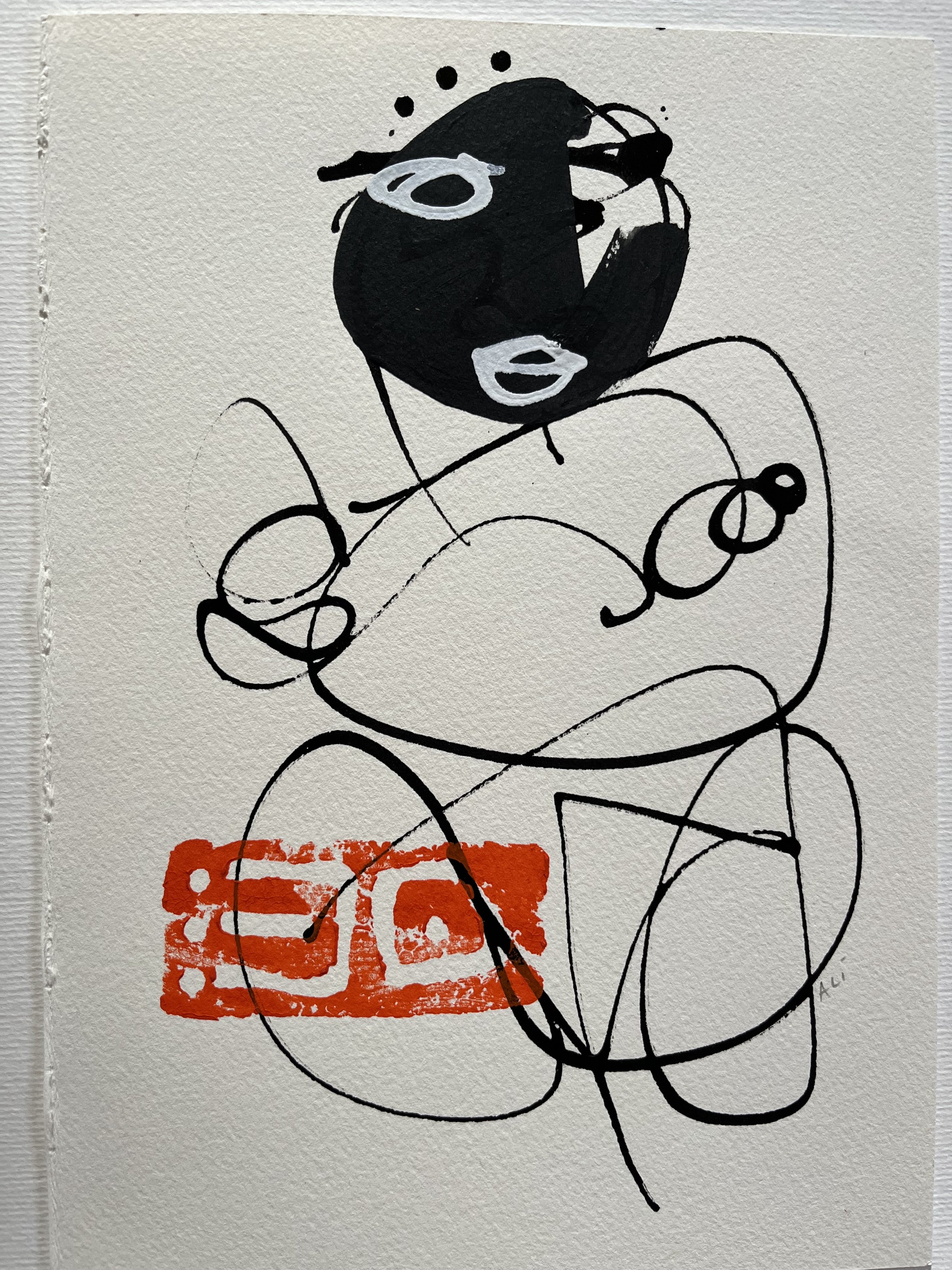 49. Acrylic and ink on paper 21x30cm
