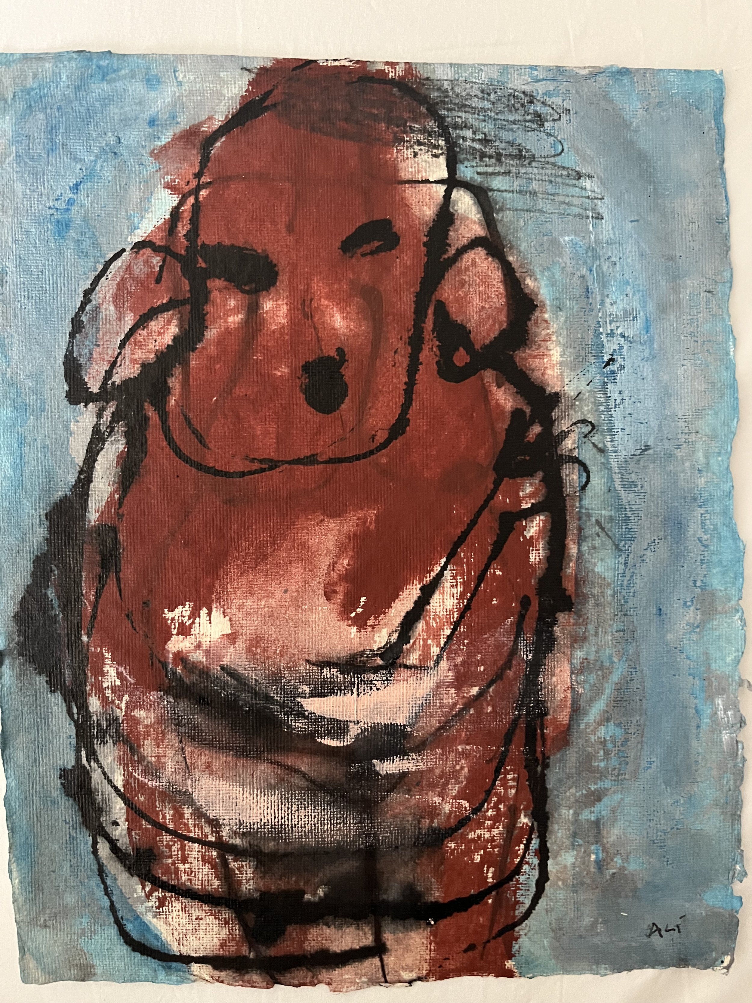 55. Acrylic and ink on paper