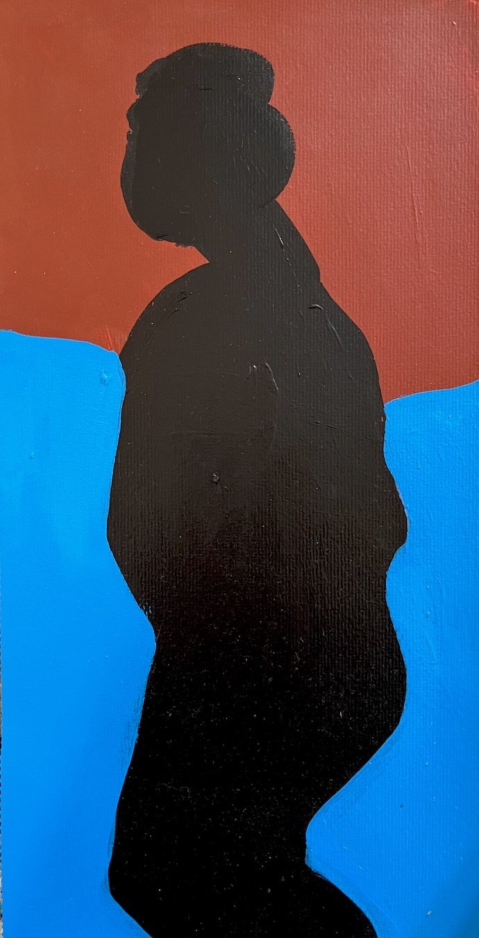 50. Acrylic on paper 8 1/2" x 16 1/2"