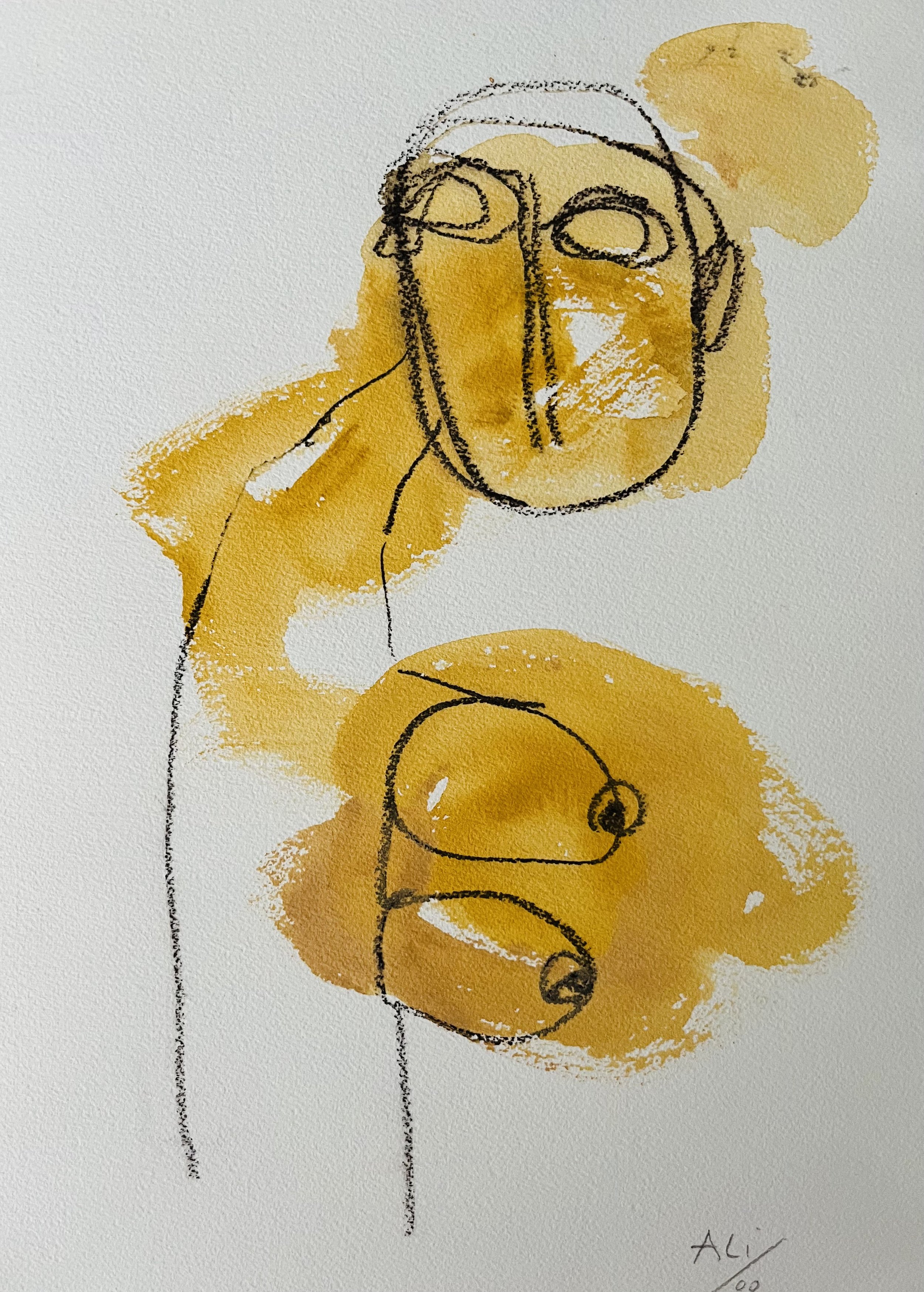 26. Acrylic and graphite on paper 10"x16"/ 26x36cm