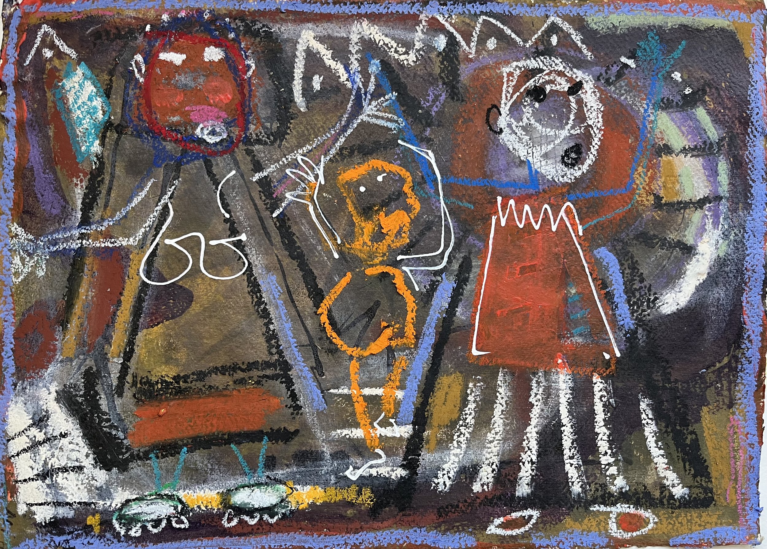 2 mixed media on paper - 36x50cm 14'x19 1/2"