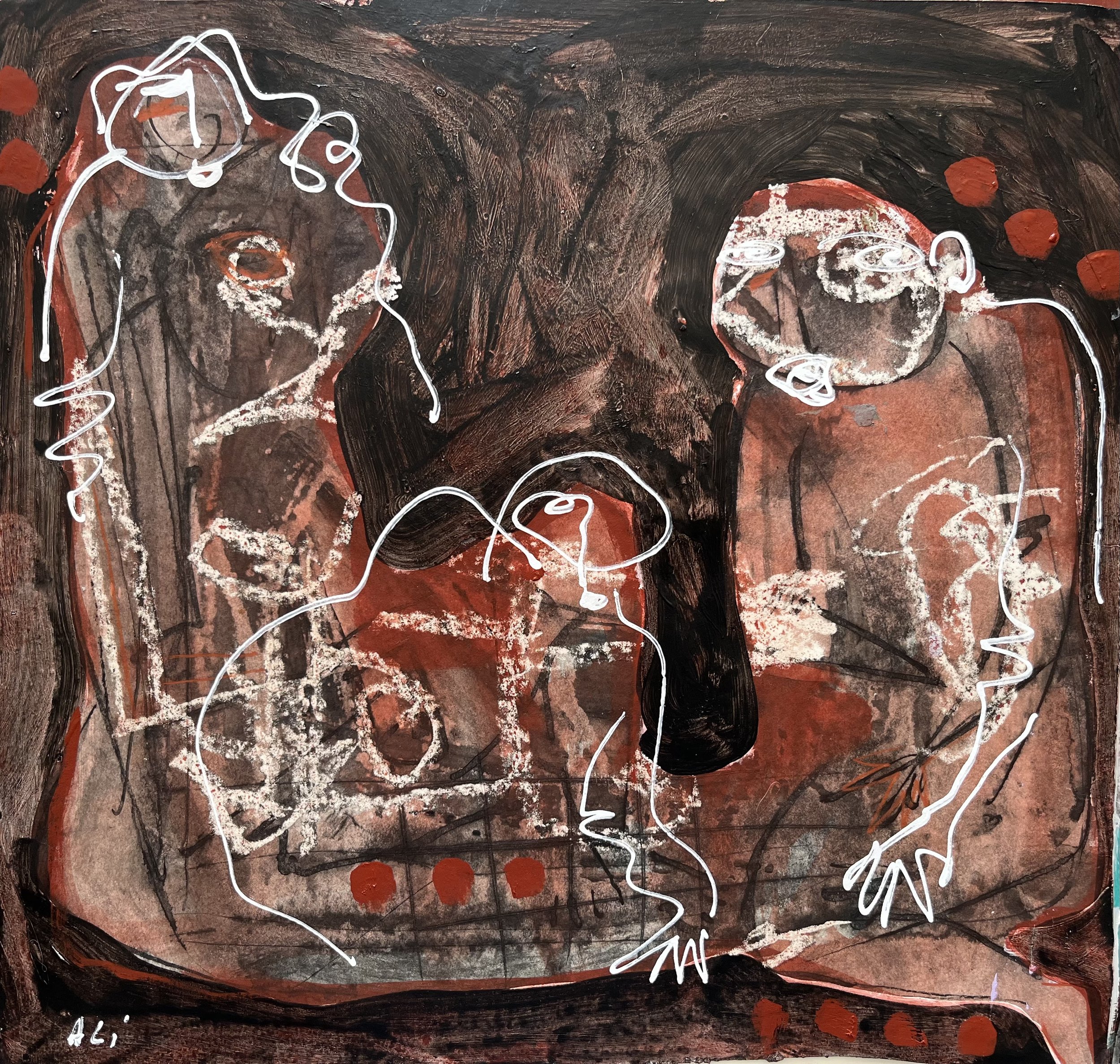 56. mixed media on paper