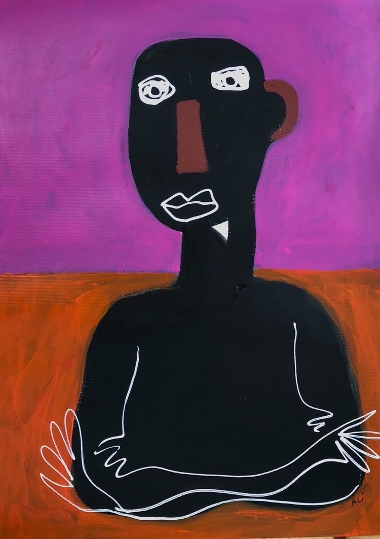 24. Mixed media on paper (framed with glass)