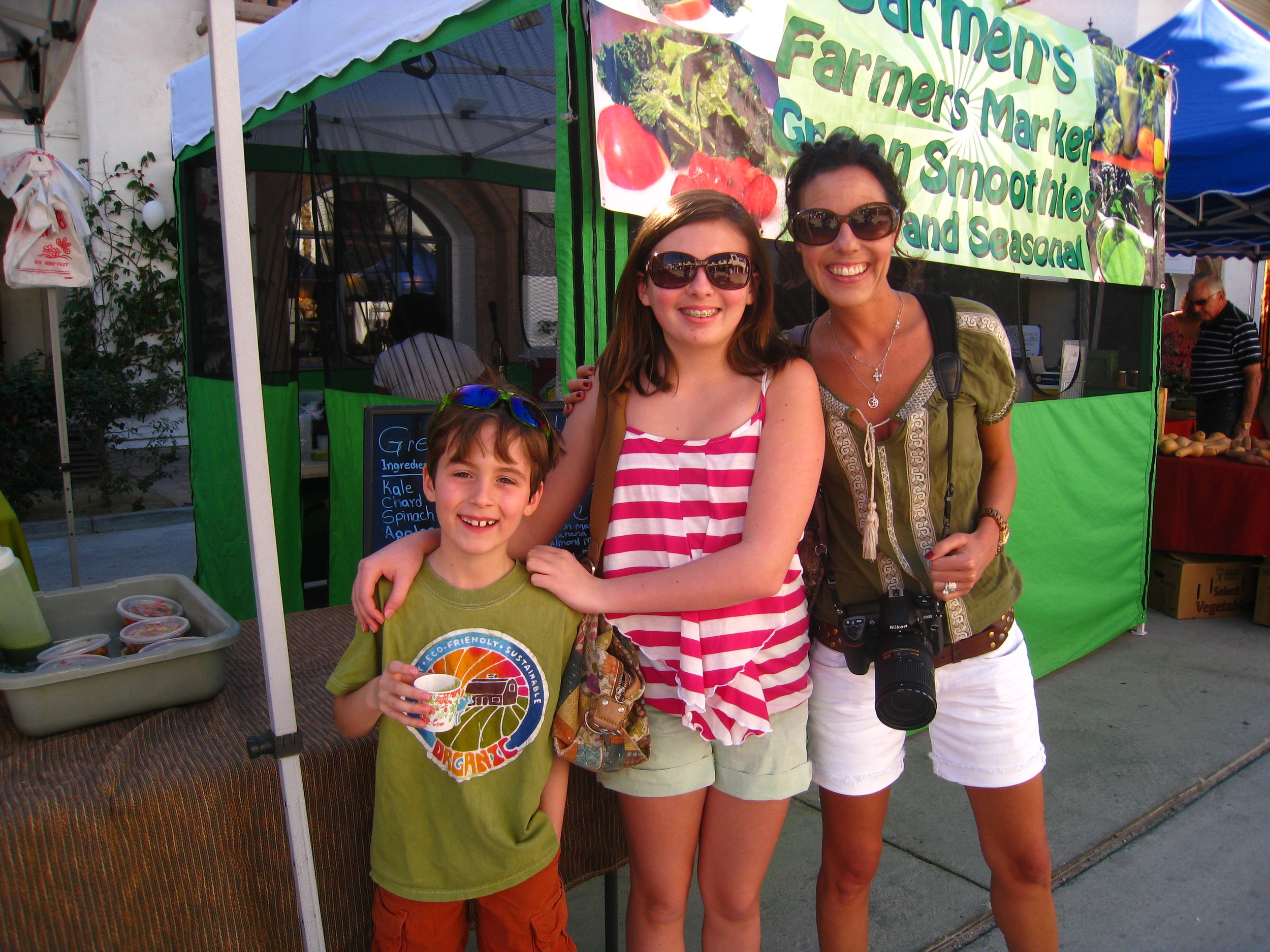 Visiting farmers markets can also be fun on vacations. This is a market in Palm Springs, Ca.