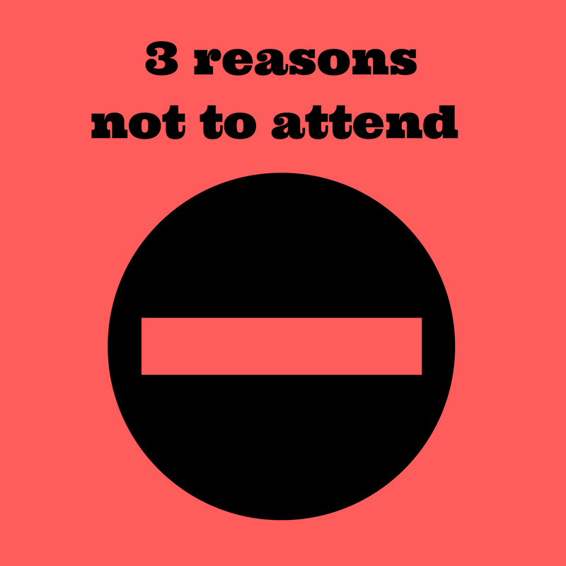 3 reasons you shouldn't visit our monthly networking meetings