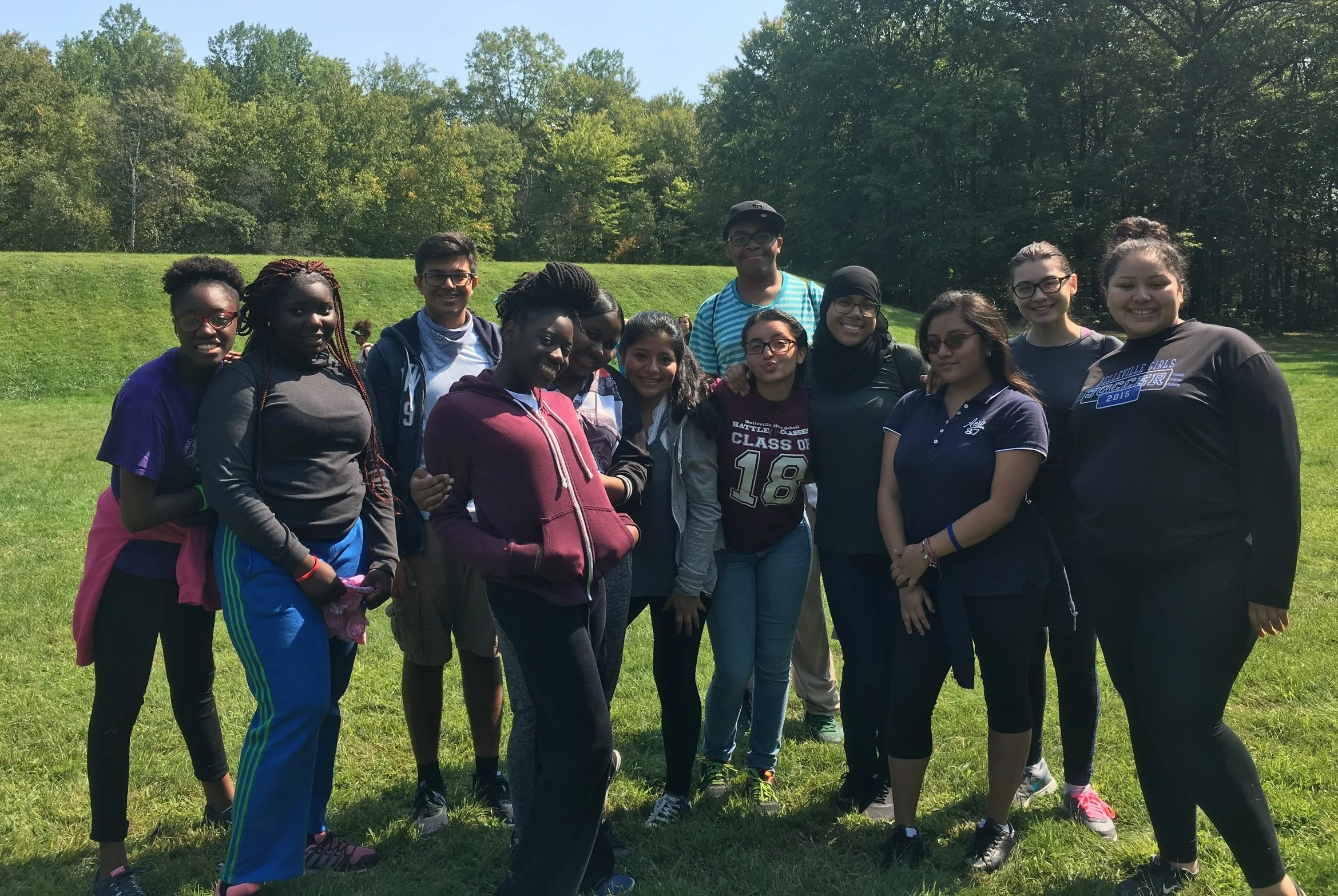 Amy-Ann with her fellow seniors on their last NJ LEEP retreat.