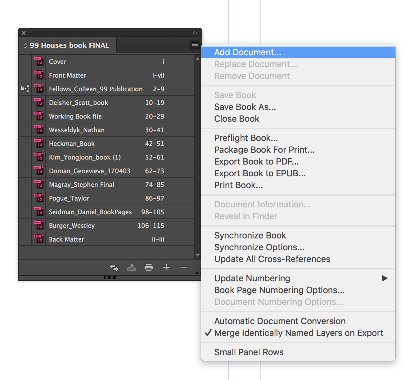 Add new documents.