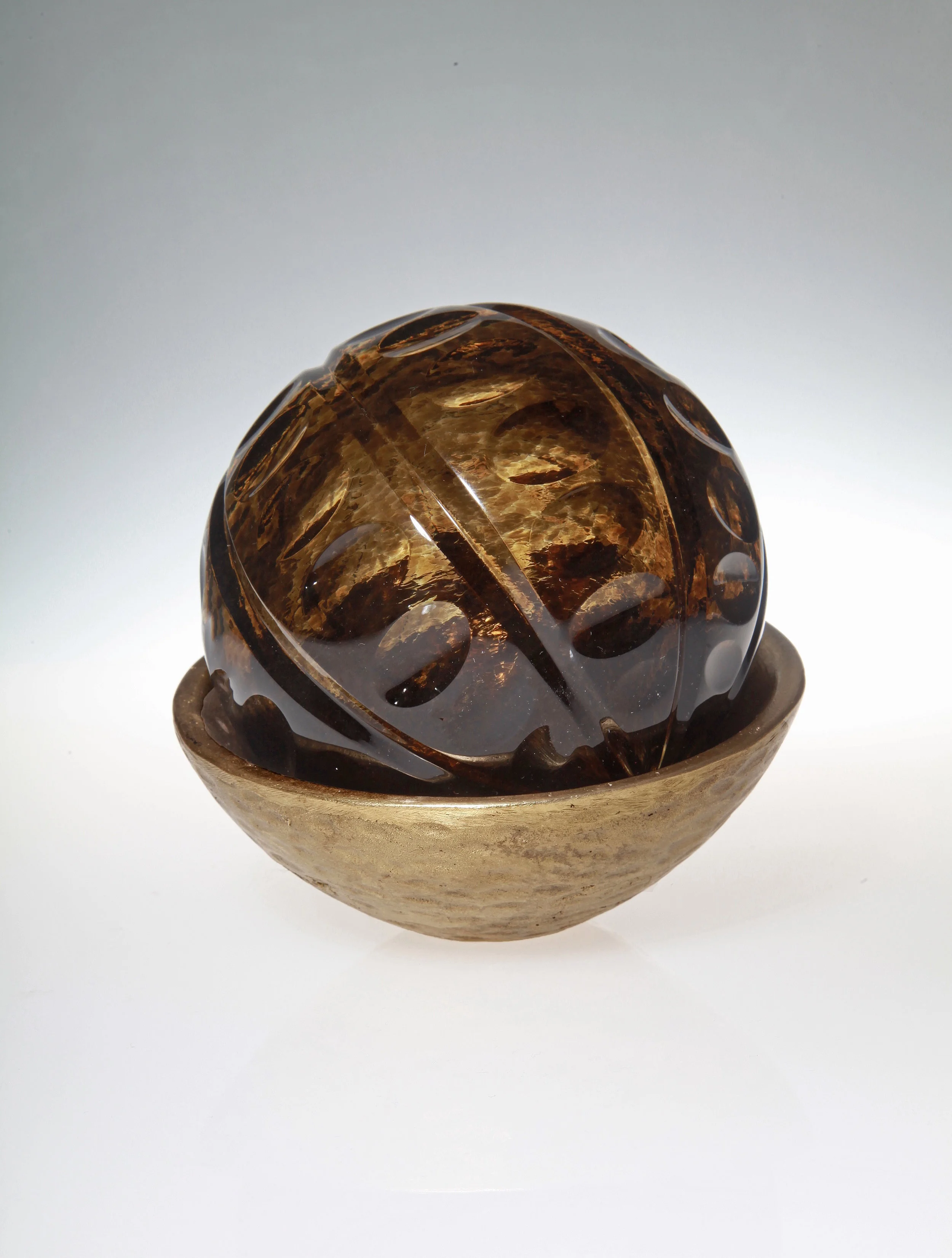 Olive star in casted rustic metal