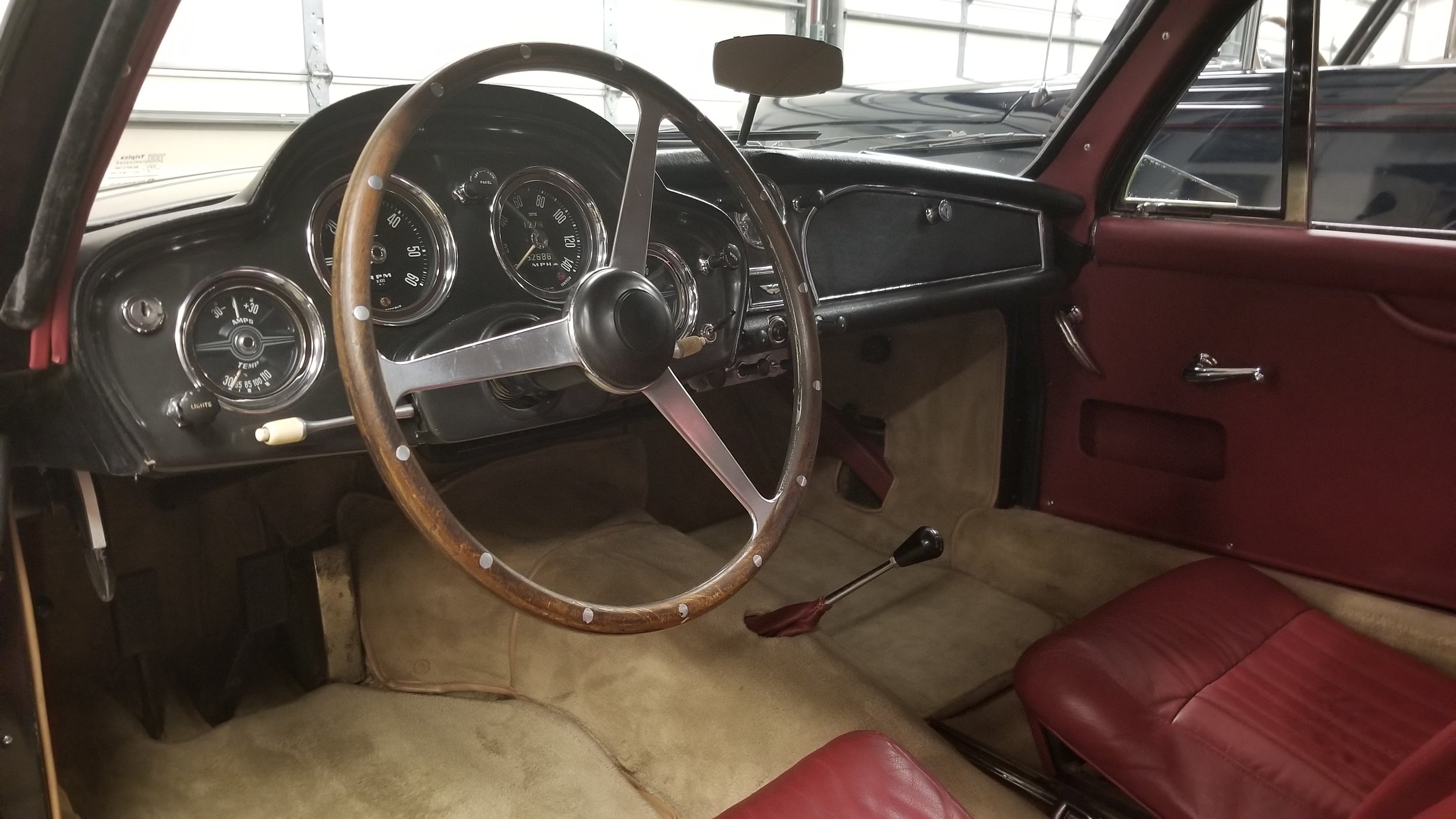 1959 Aston Martin DB III interior