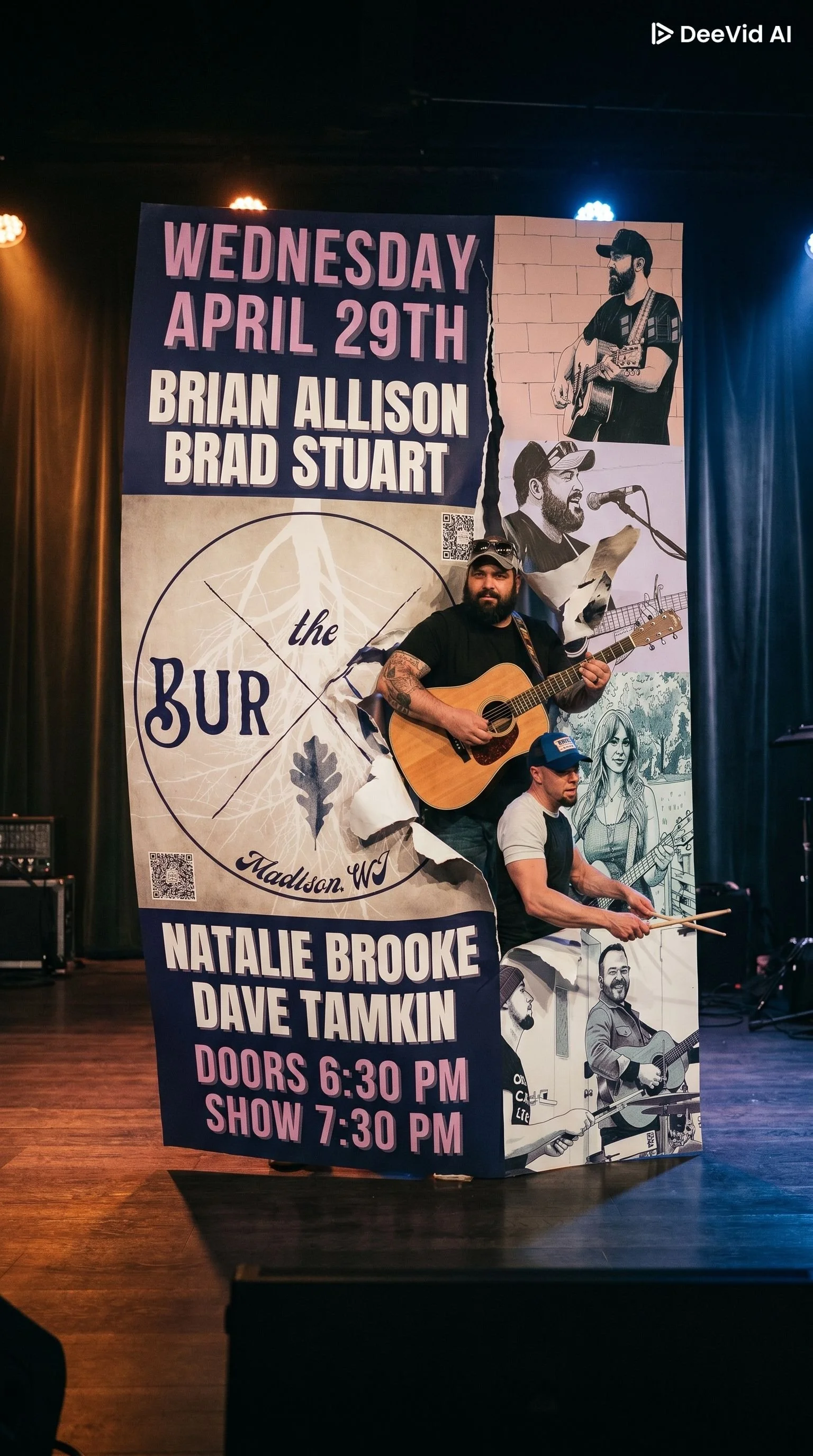 WIN TICKETS TO BUR OAK IN MADISON, WI WED, APRIL 29TH