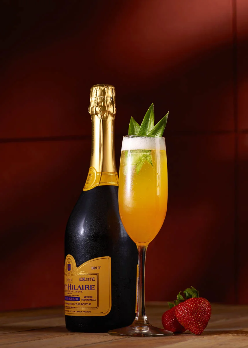 Copy of Champagne Cocktail at the Drum Room