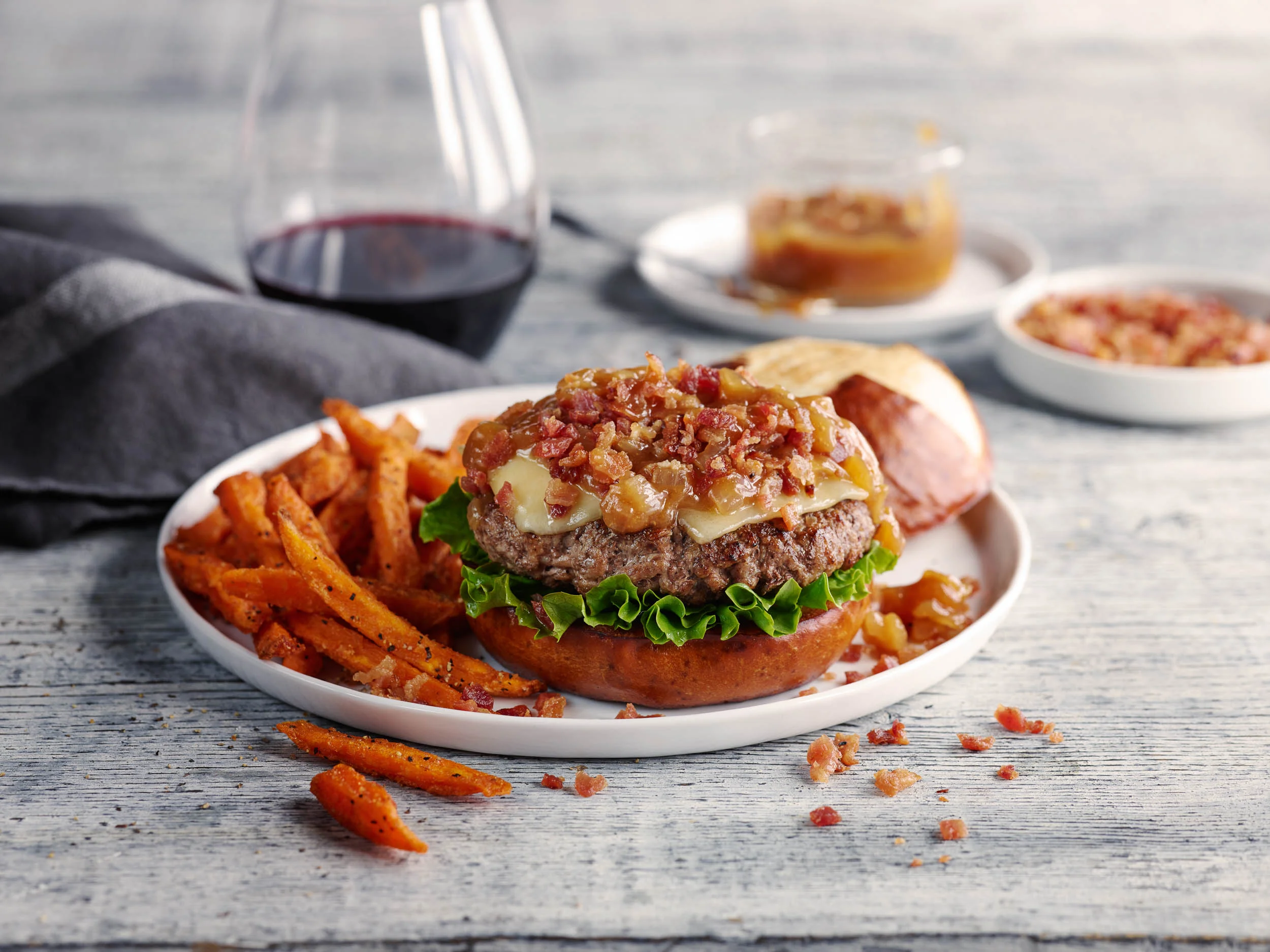 Caramelized Bacon Burger