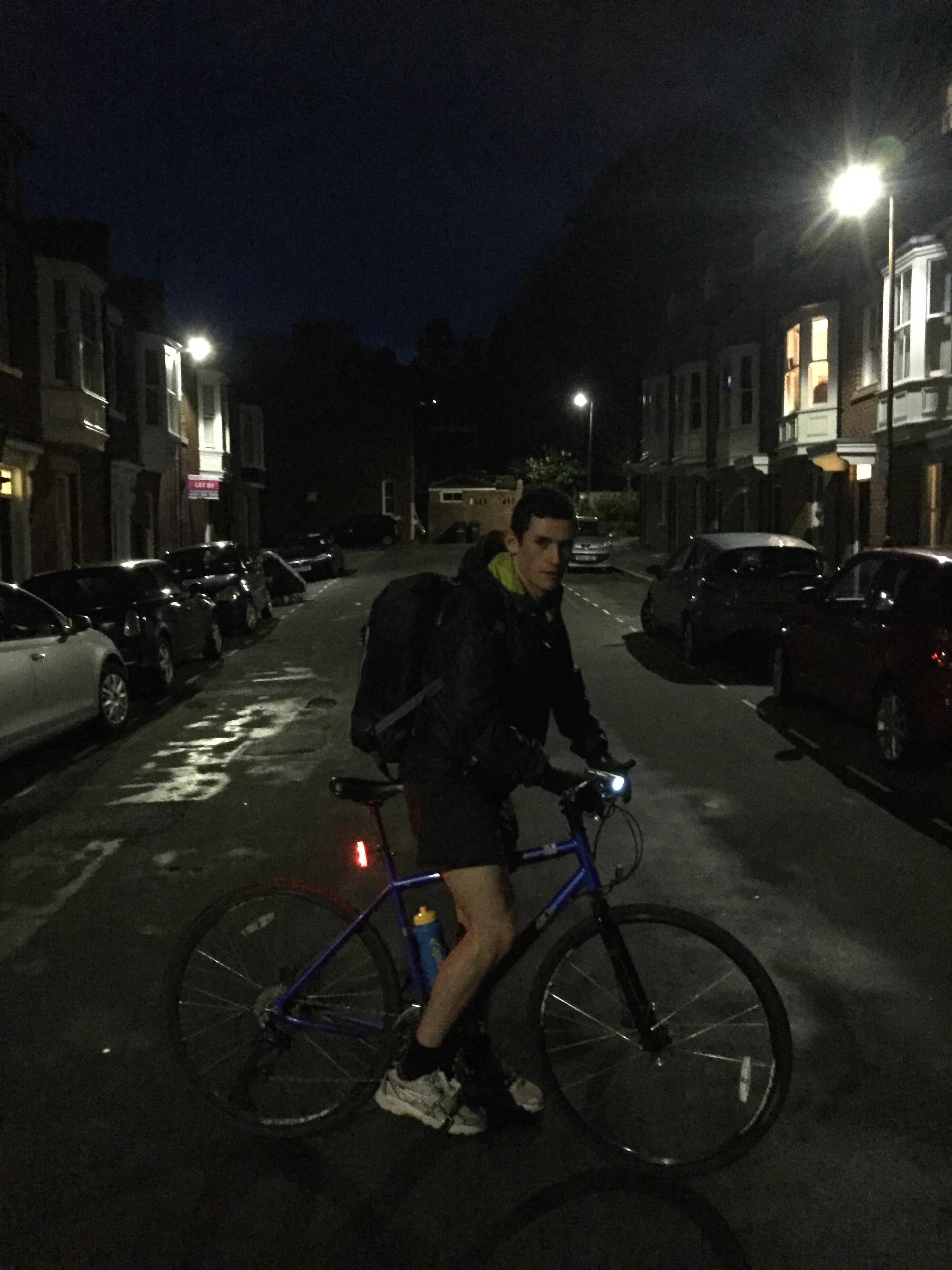 Heading down to the gym at 6.30 in the morning. 