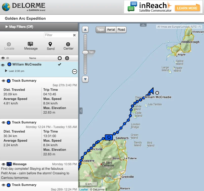 You can track their latest position which updates every 10 mins here.