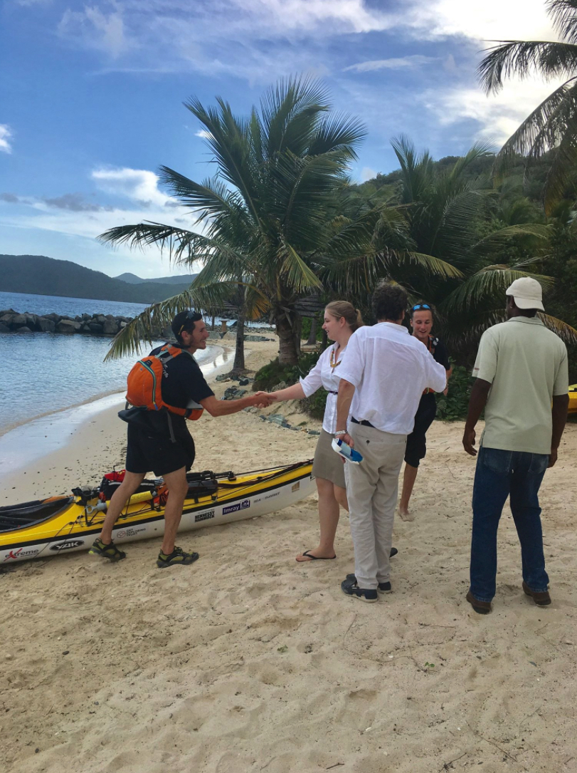 Hearty welcome at Frenchmans Cay