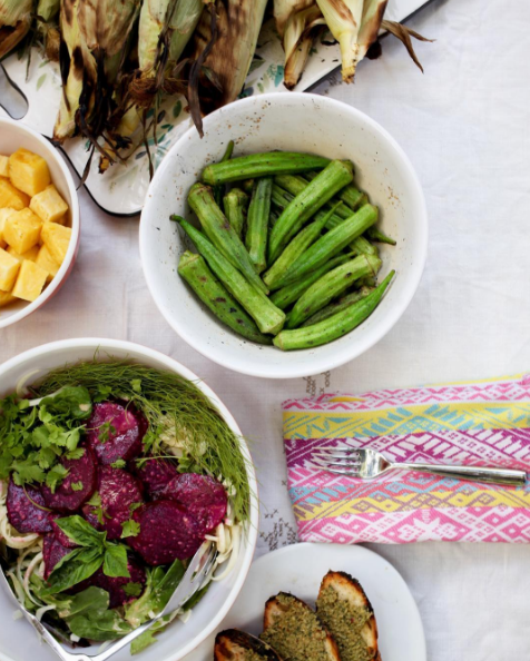 A dinner I photographed, not prepared. But many grand plans to cook like this. 