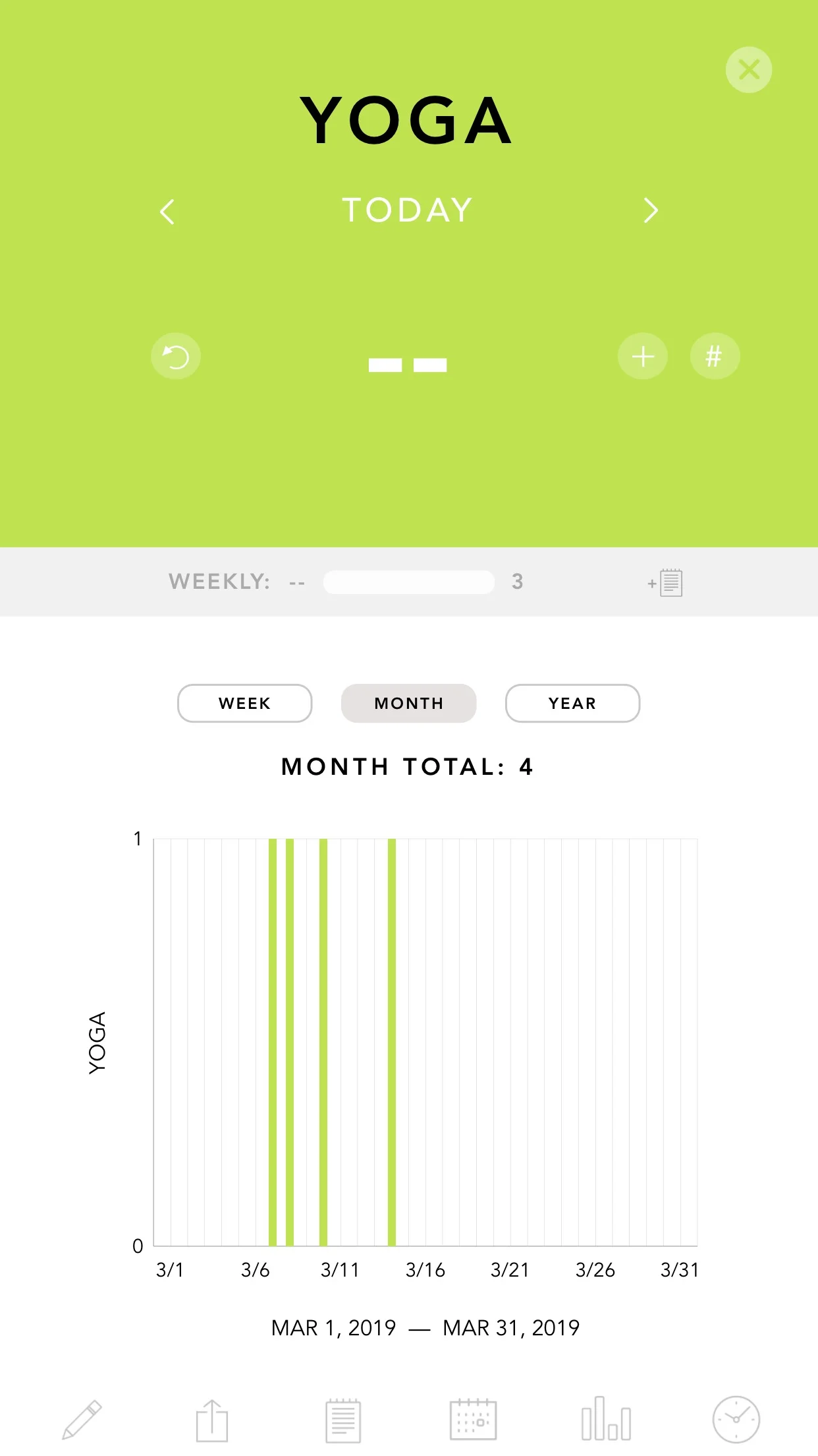 My recordings on the Done App