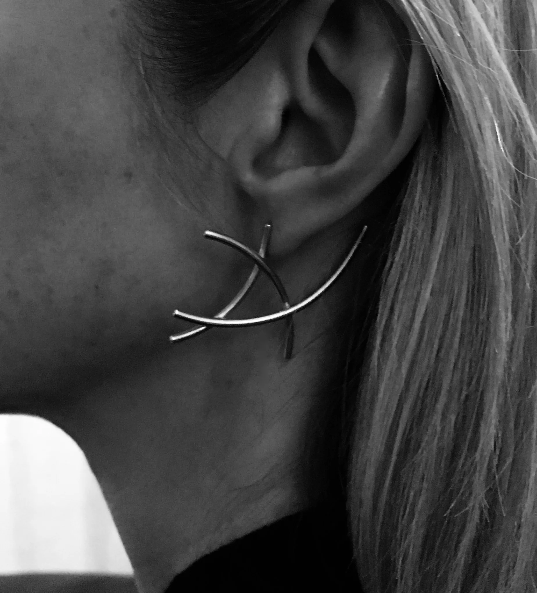 Mangrove sub:MERGE studs in Silver