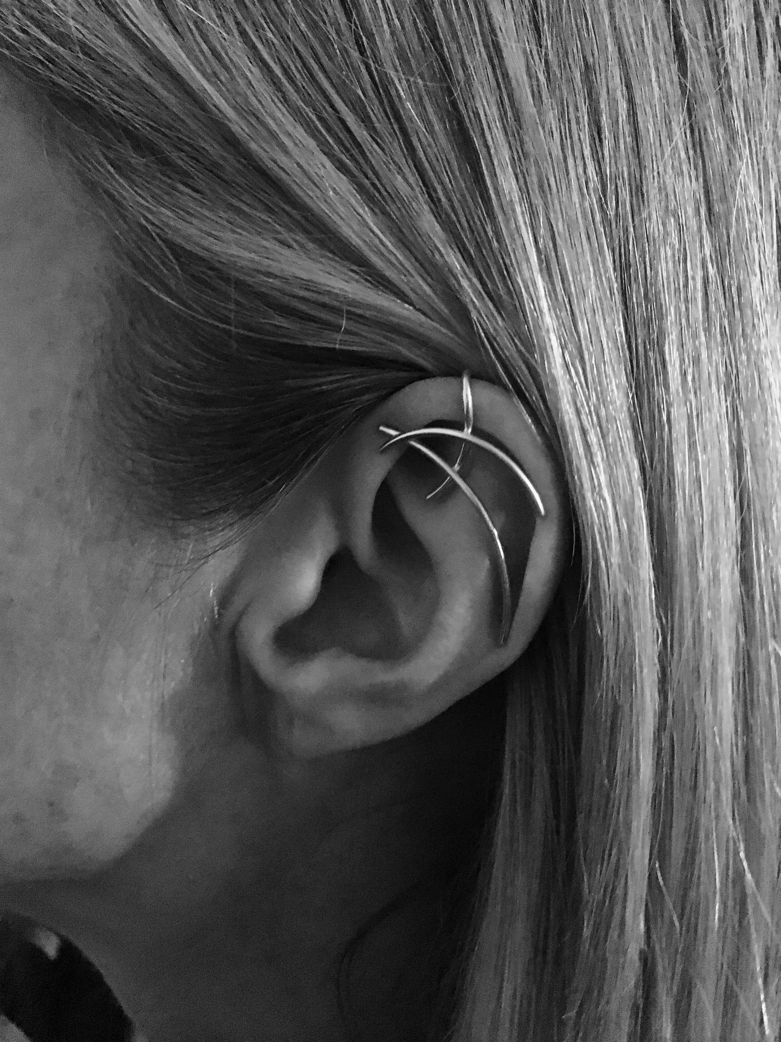 Mangrove Infra High Helix Ear Cuff in Silver
