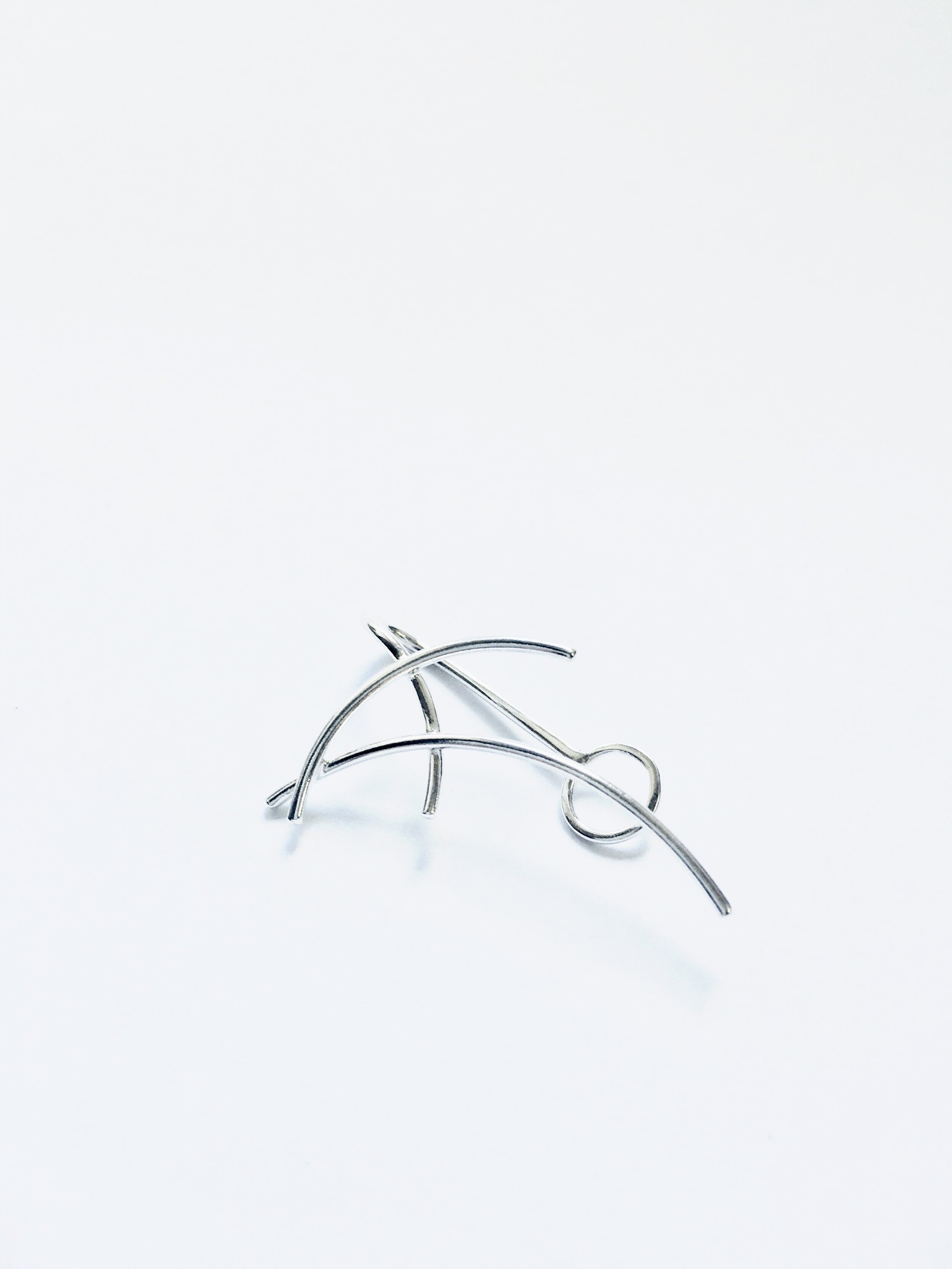 Mangrove Infra High Helix Ear Cuff in Silver
