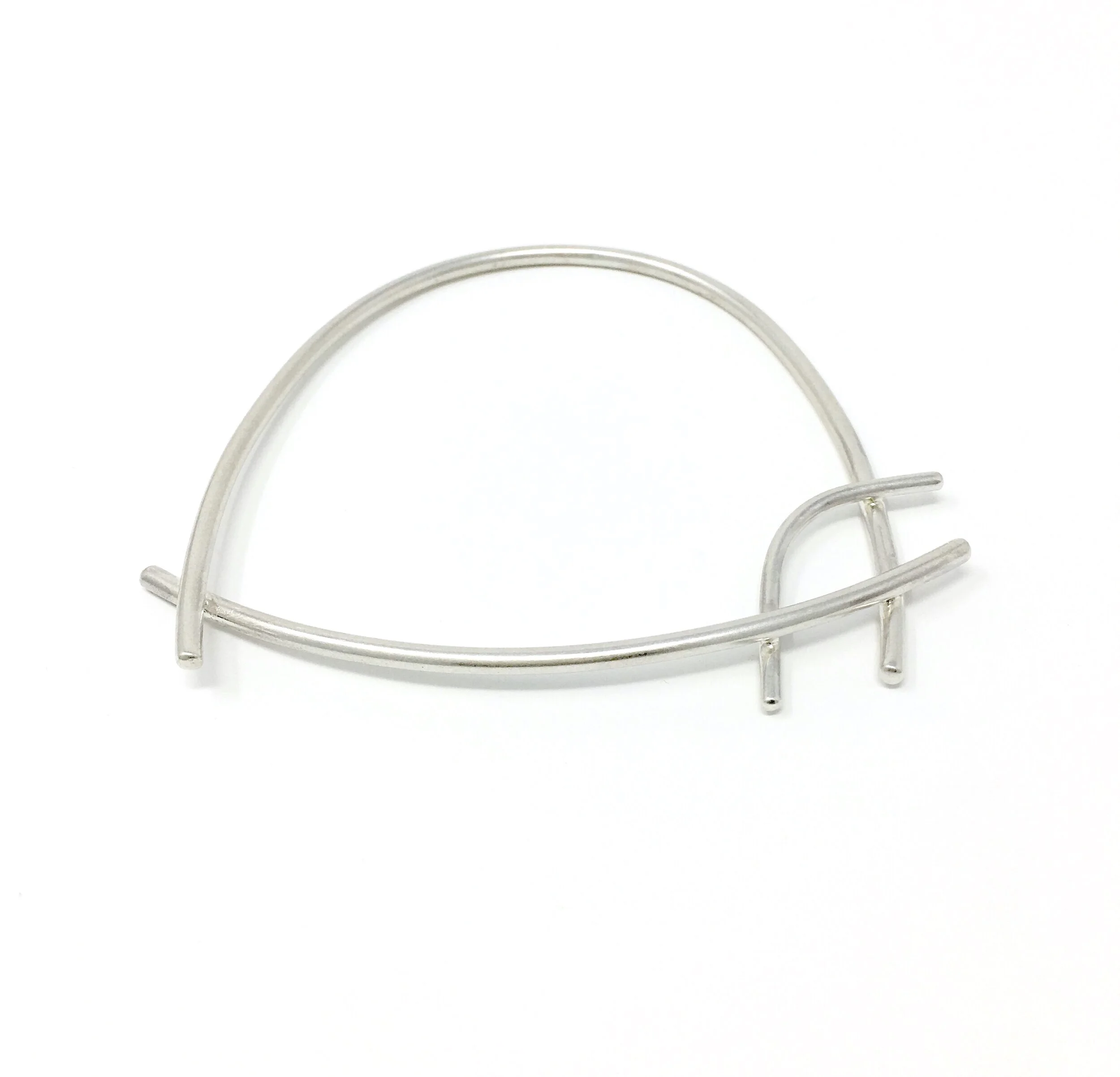 Mangrove Bloom Bangle in Silver