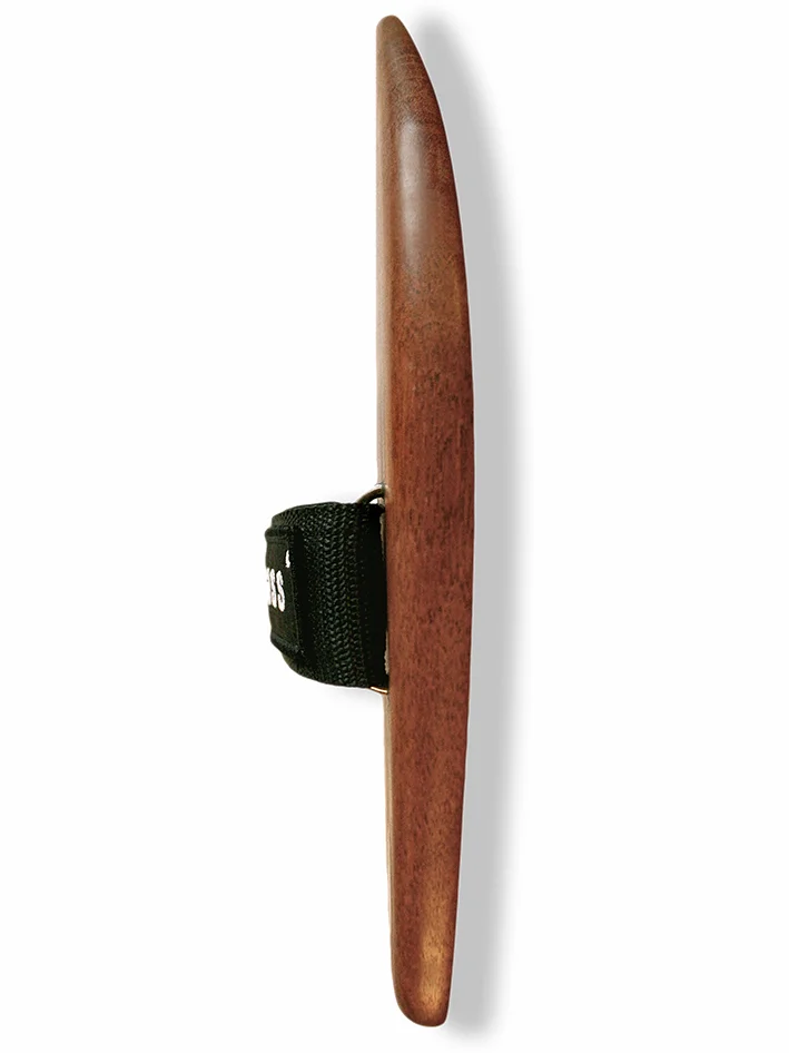 Compass handplanes stub board Sapele side view