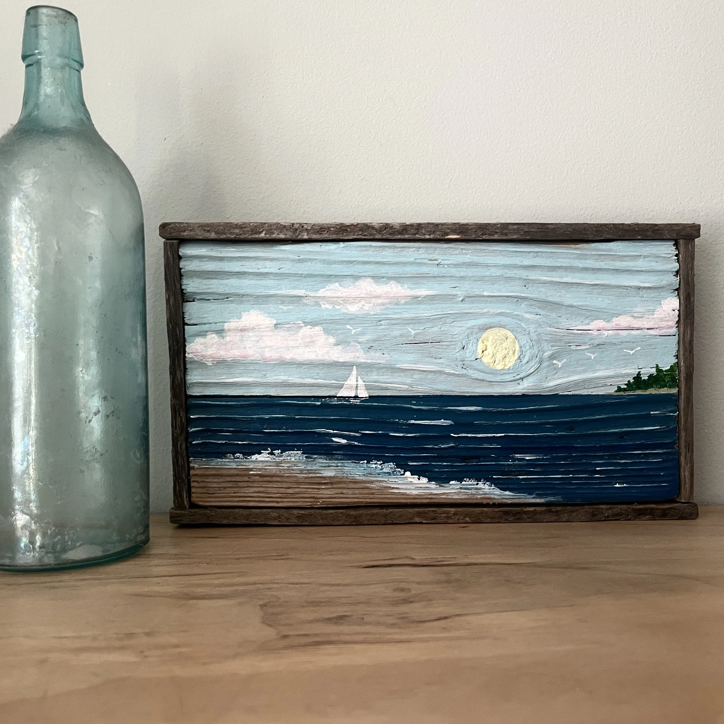 The Perfect Day - Driftwood Painting by Janet Payne, Cape May, NJ.jpg