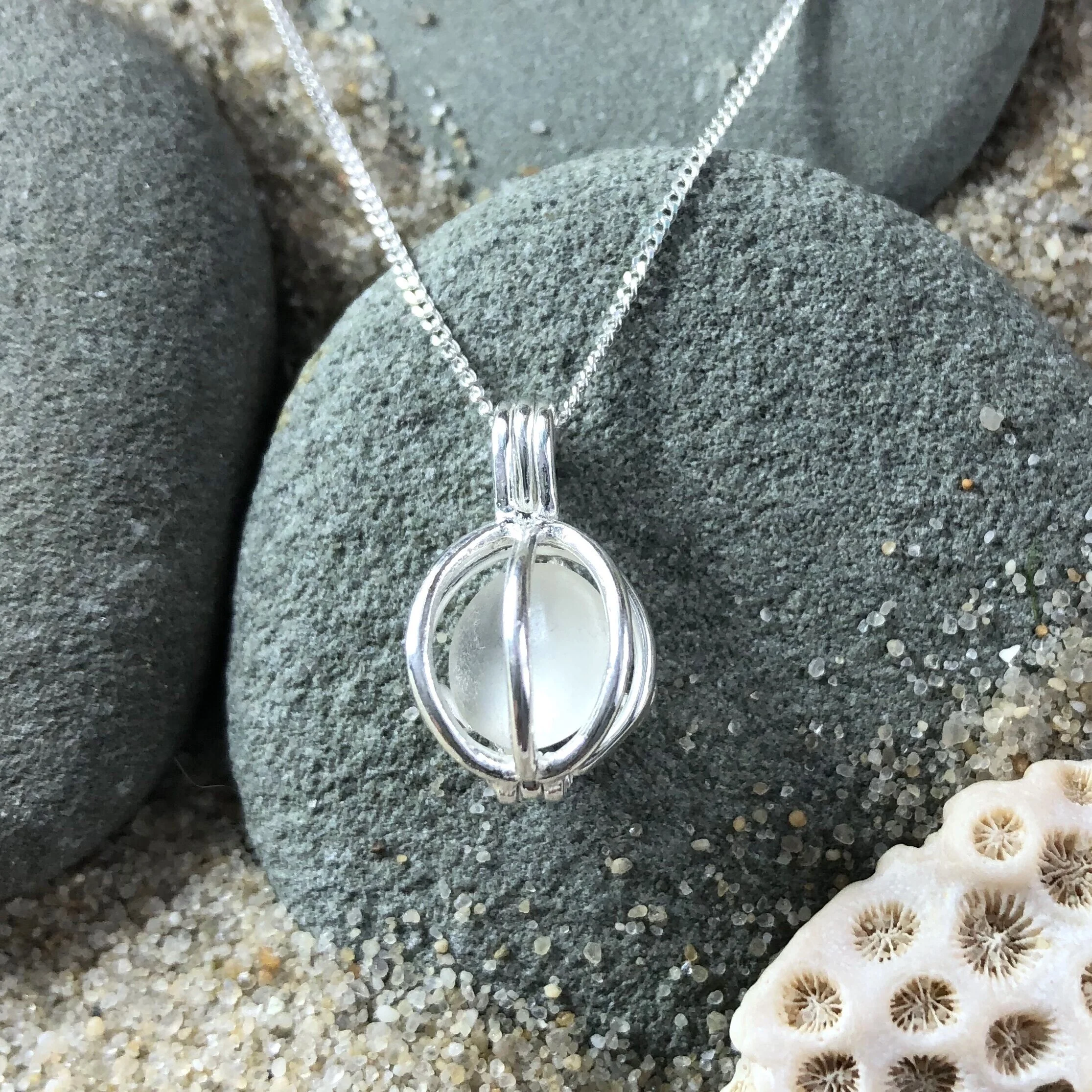 Payne Jewelry Natural Cape May Diamond in a Sterling Silver Cage