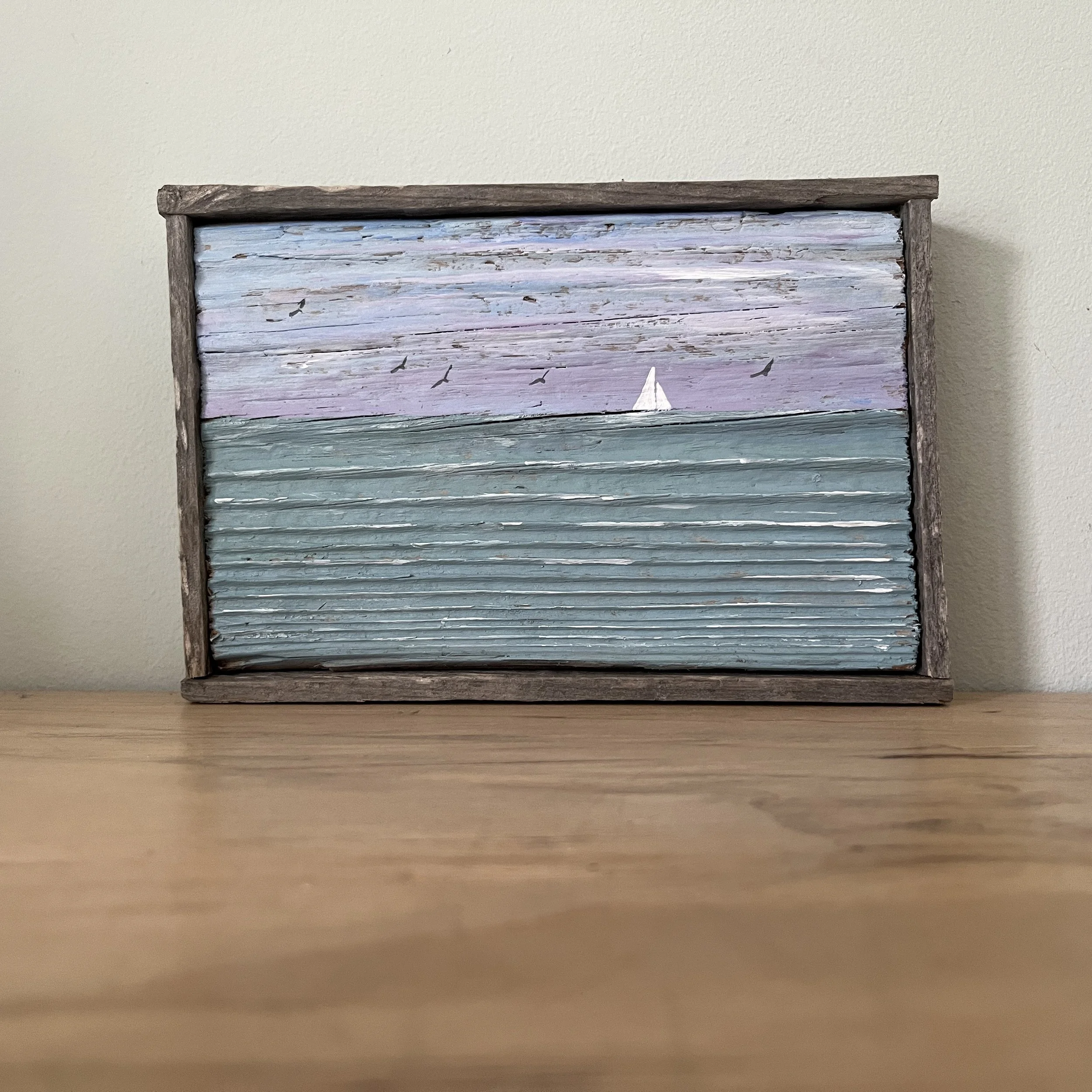 Lavender Mist - Driftwood Painting by Janet Payne, Cape May, NJ.jpg