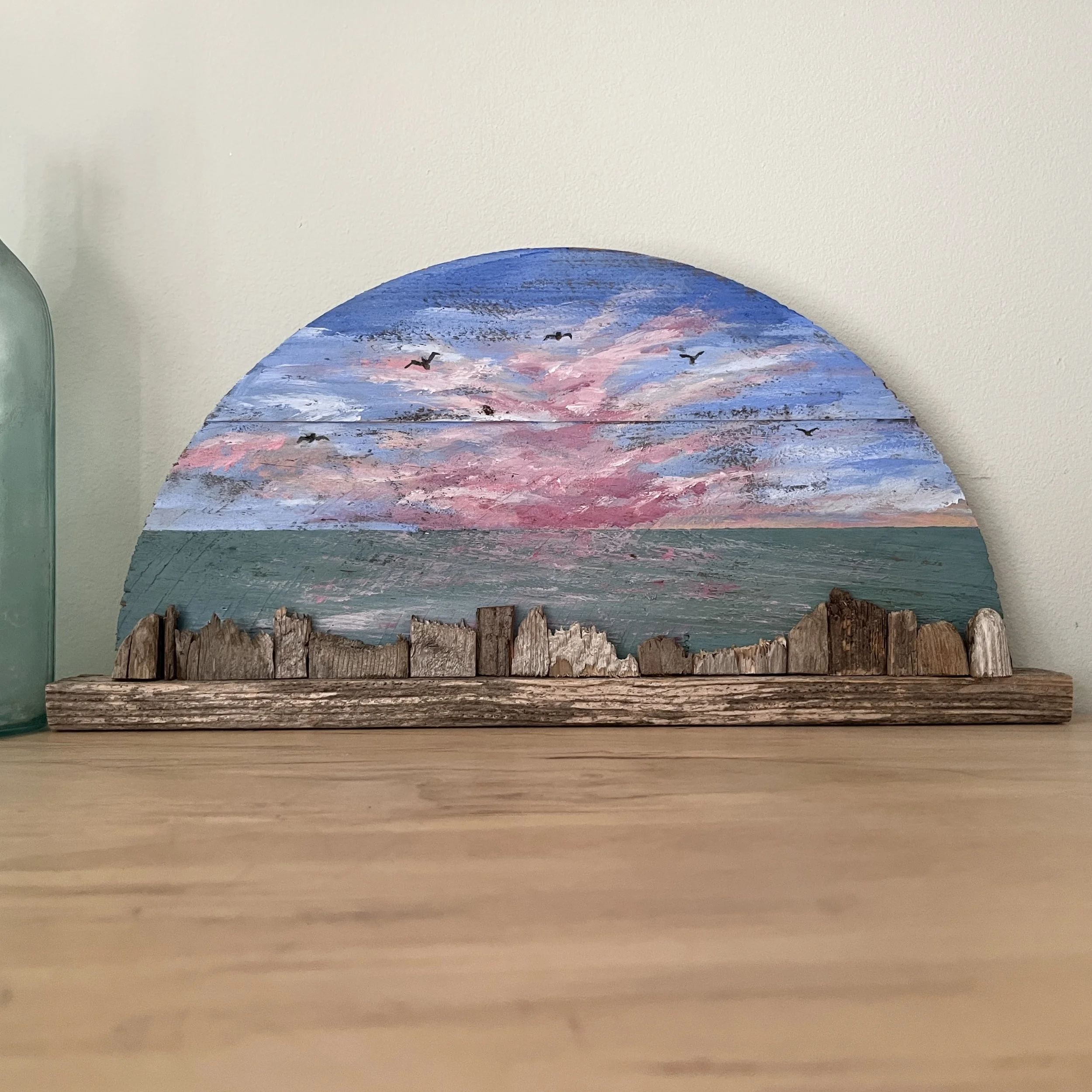 First Light- Driftwood Painting by Janet Payne, Cape May, NJ.jpg