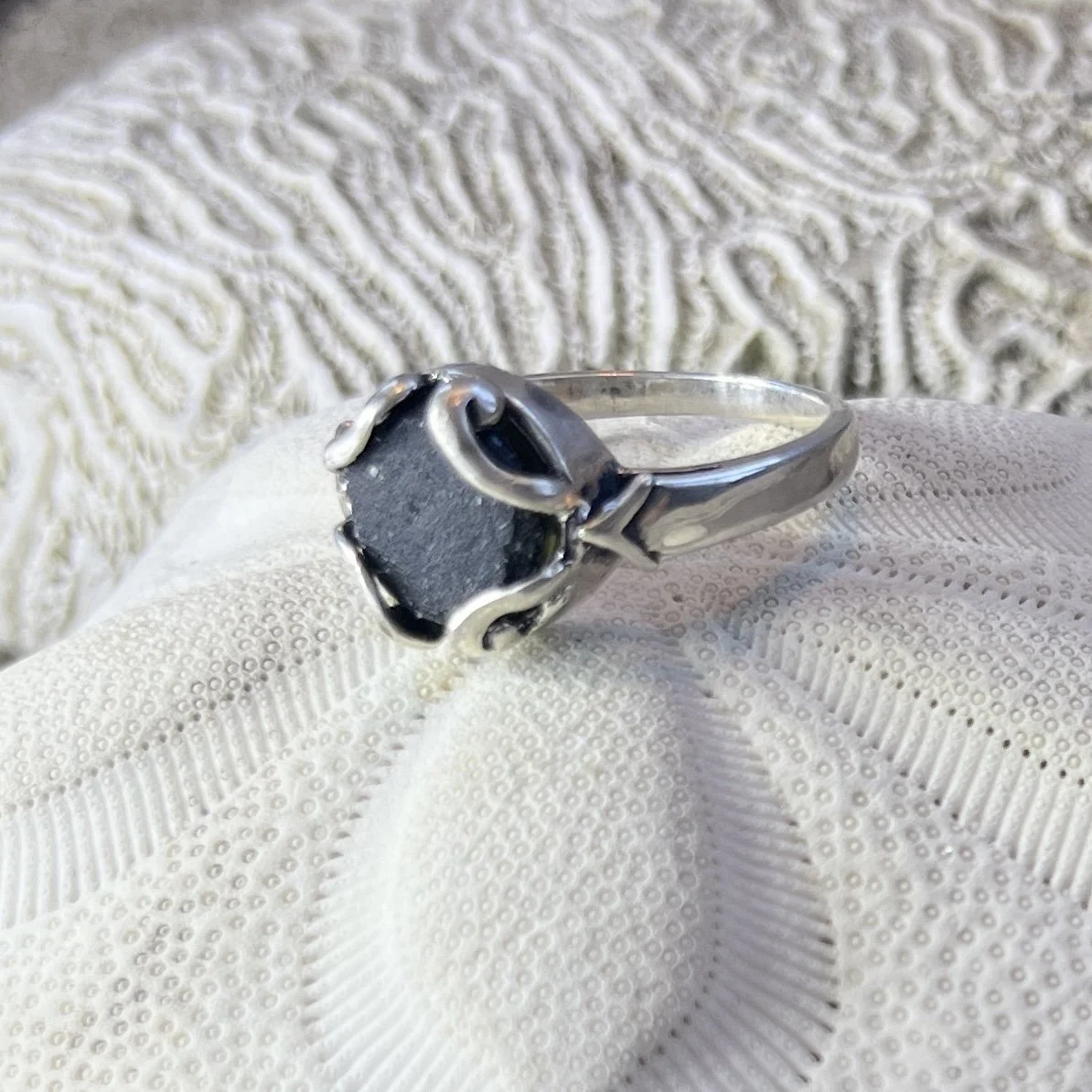 Pirate Glass Sea Glass Ring-Size 8