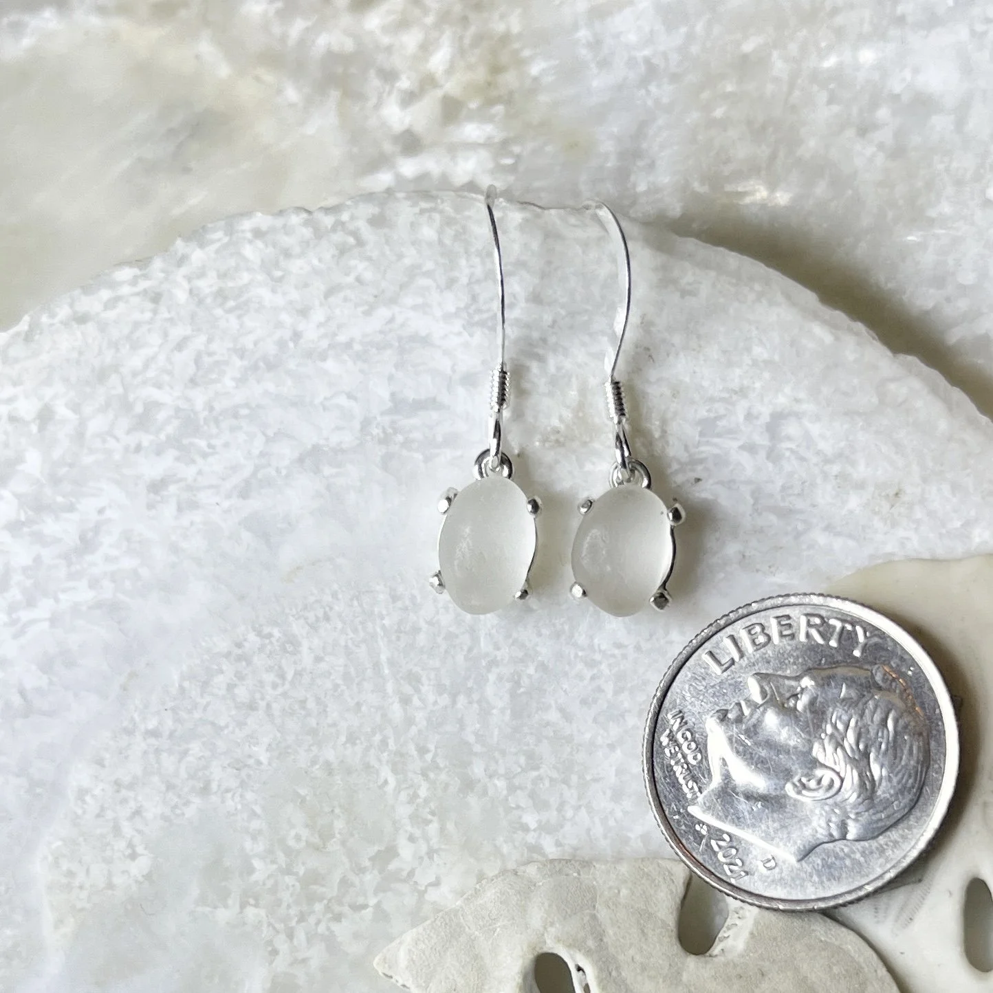 Natural Oval Cape May Diamond Earrings