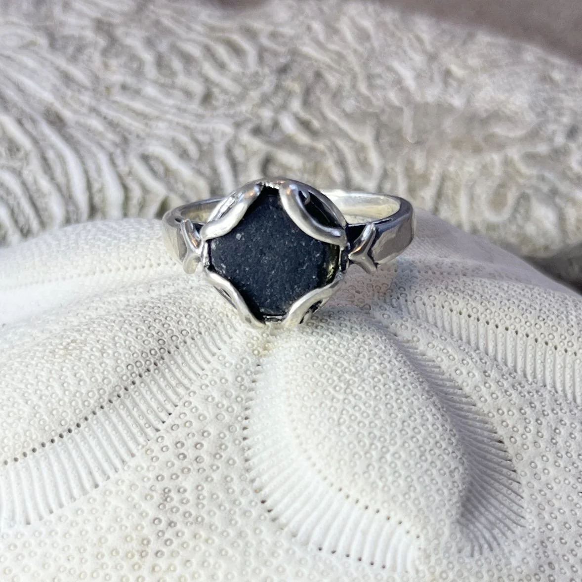 Pirate Glass Sea Glass Ring-Size 8 by Janet Payne Jewelry, Cape May, NJ
