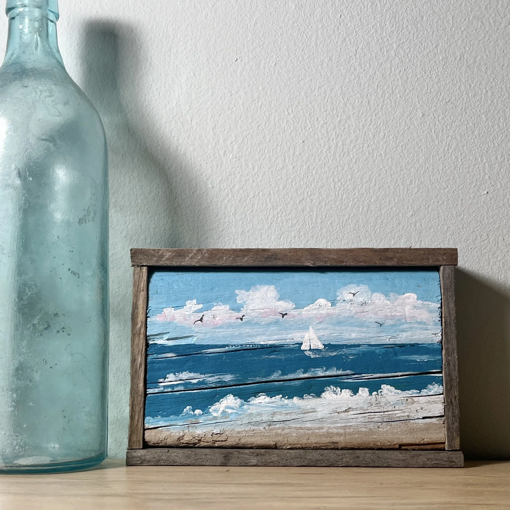 Blustery Day - Driftwood Painting by Janet Payne, Cape May, NJ.jpg