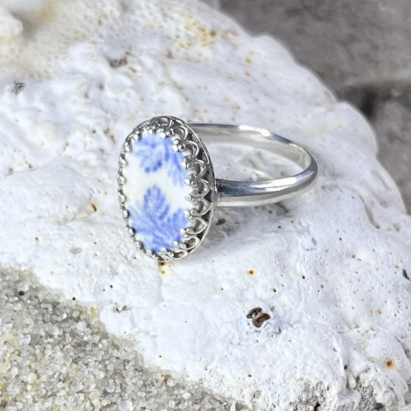 Blue Transfer Ware Sea Pottery Ring.jpg