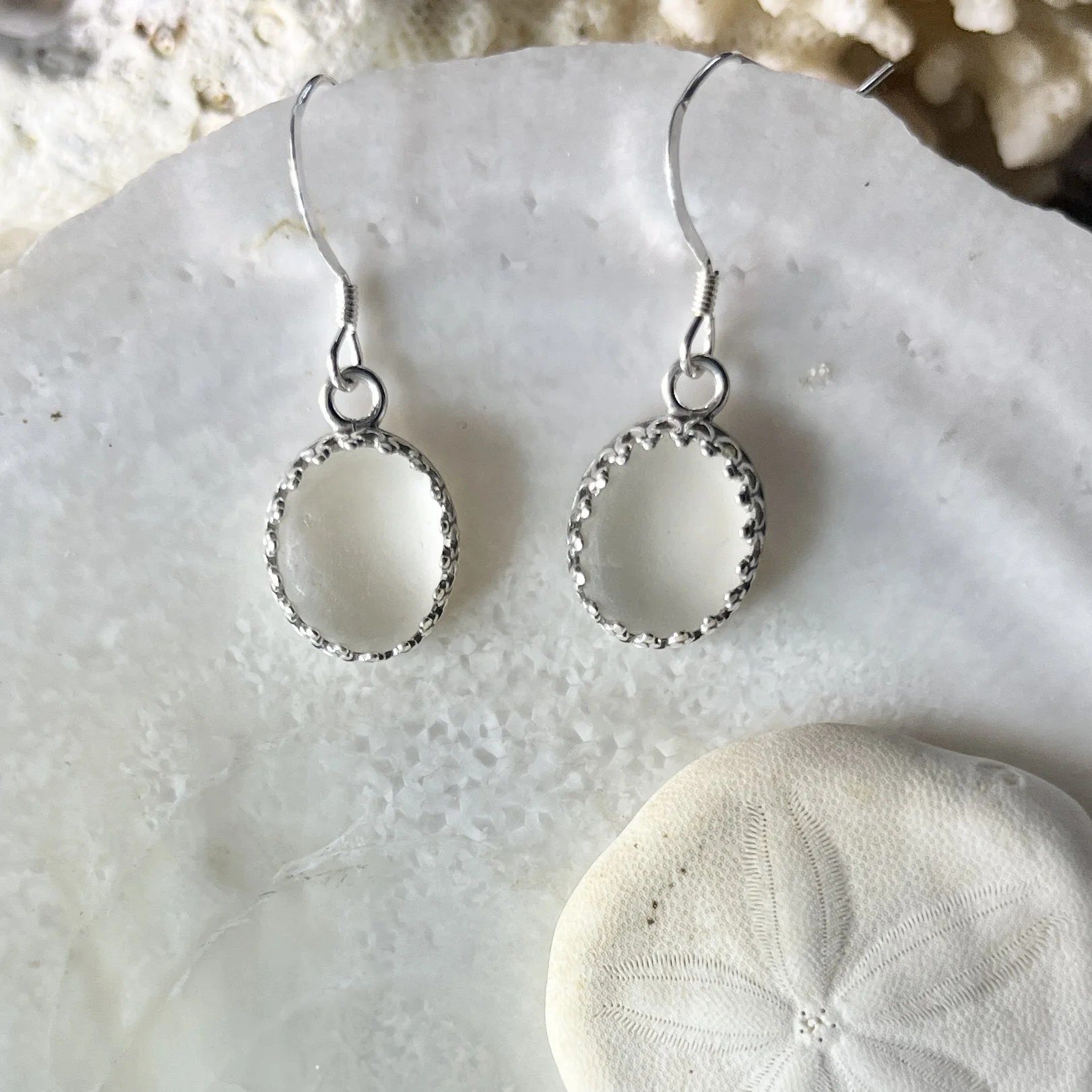 Oval Cape May Diamond Earrings by Janet Payne Jewelry, Cape May,. NJ