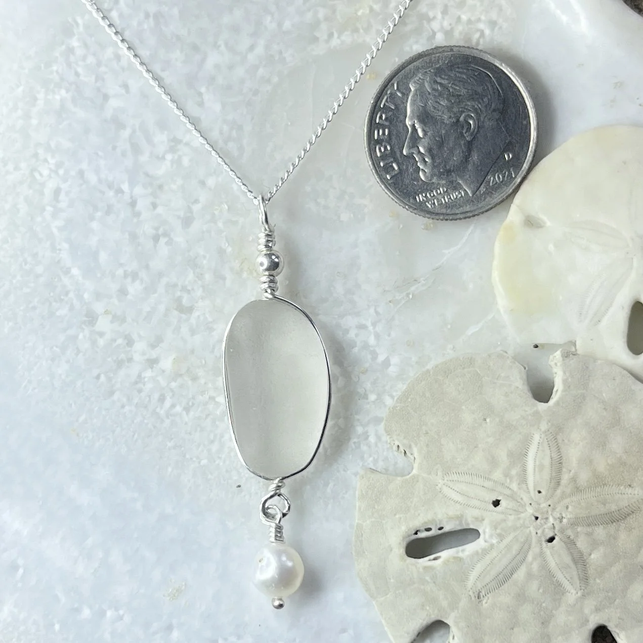 Elongated Cape May Diamond Necklace