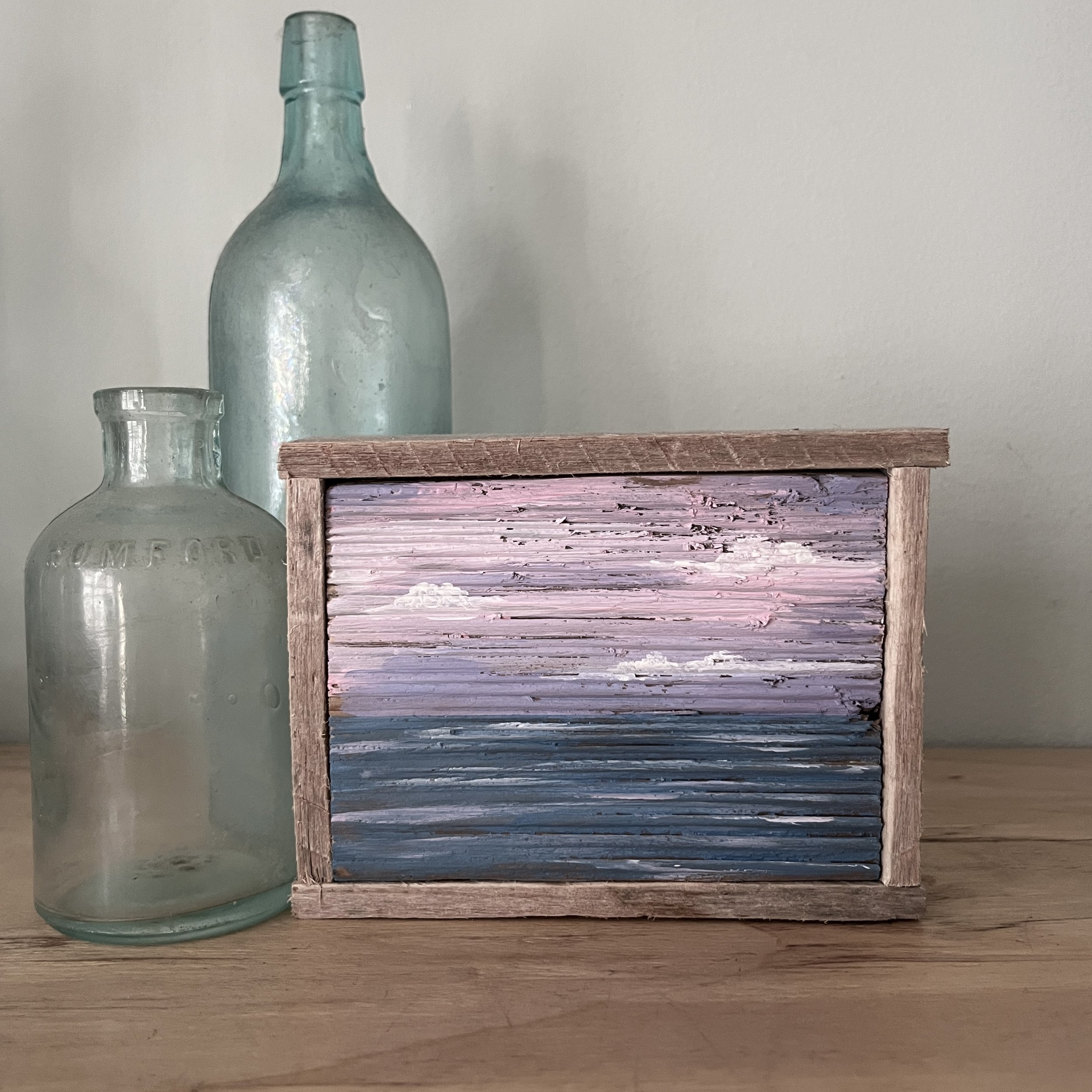 First Light - Driftwood Painting