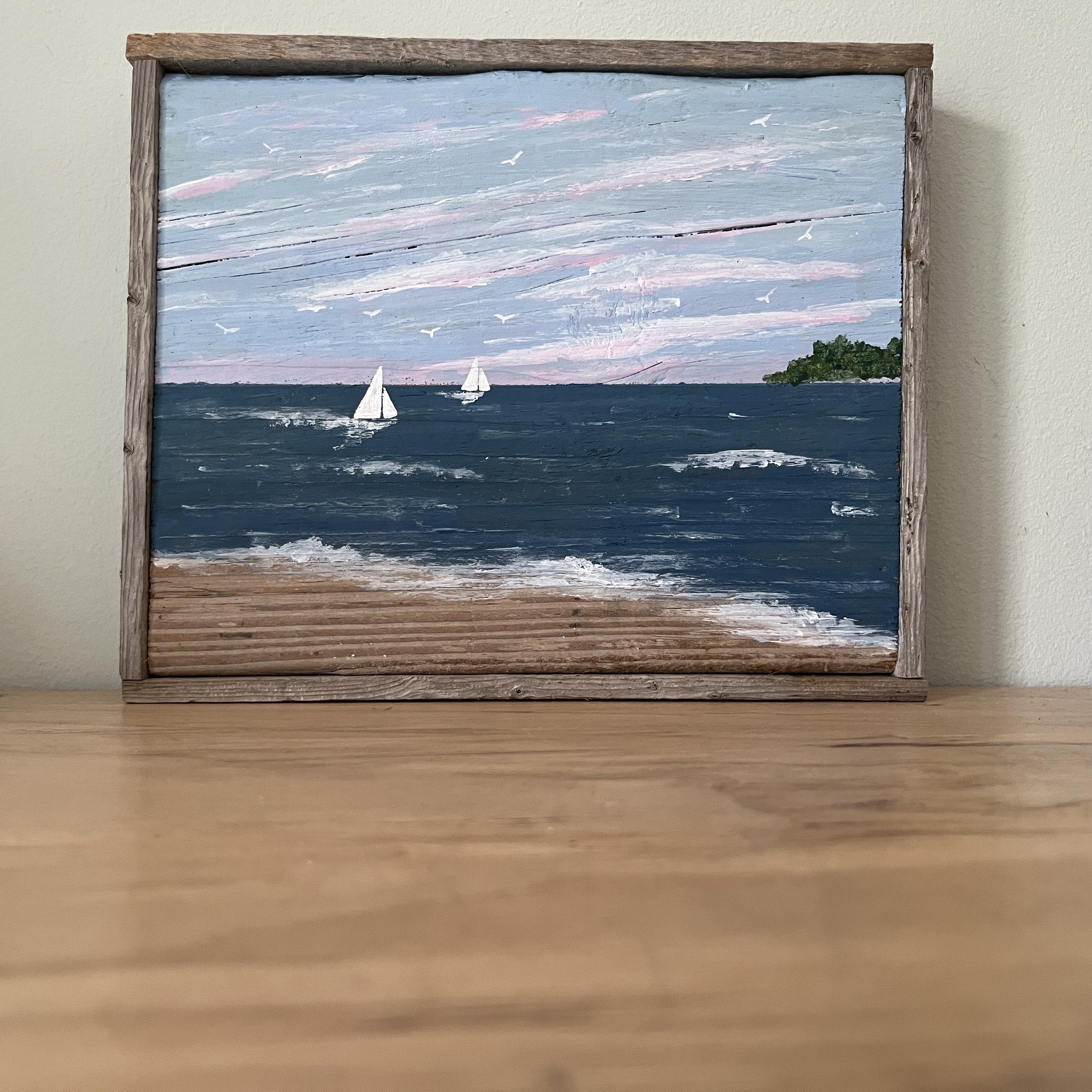 Heading Home - Driftwood Painting by Janet Payne, Cape May, NJ.jpg